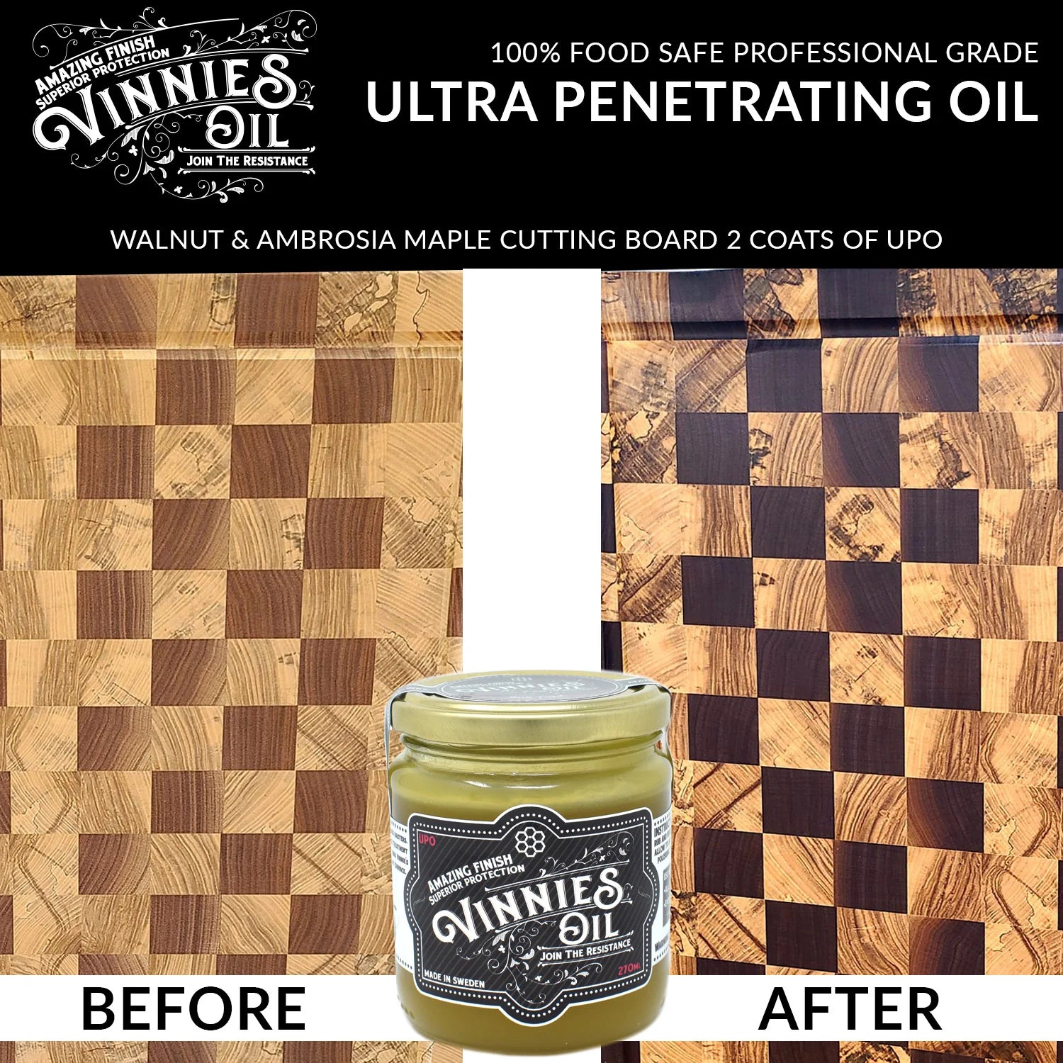 Finish for wooden surfaces etc. - Vinnie's Oil
