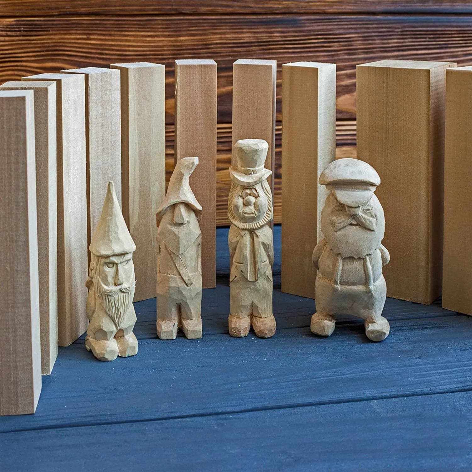 Basswood treskjæringsemner 10-pack