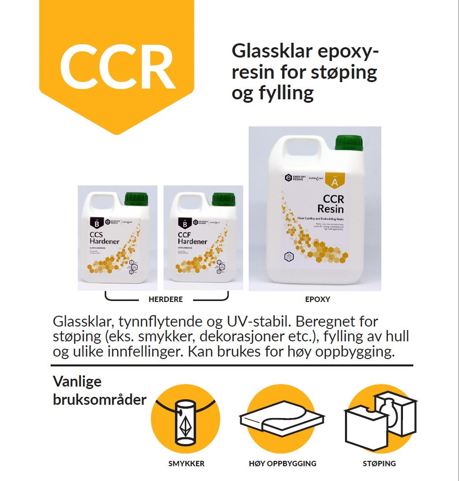 Glassklar Støpeepoxy - CCR Epoxy Entropy SuperSap