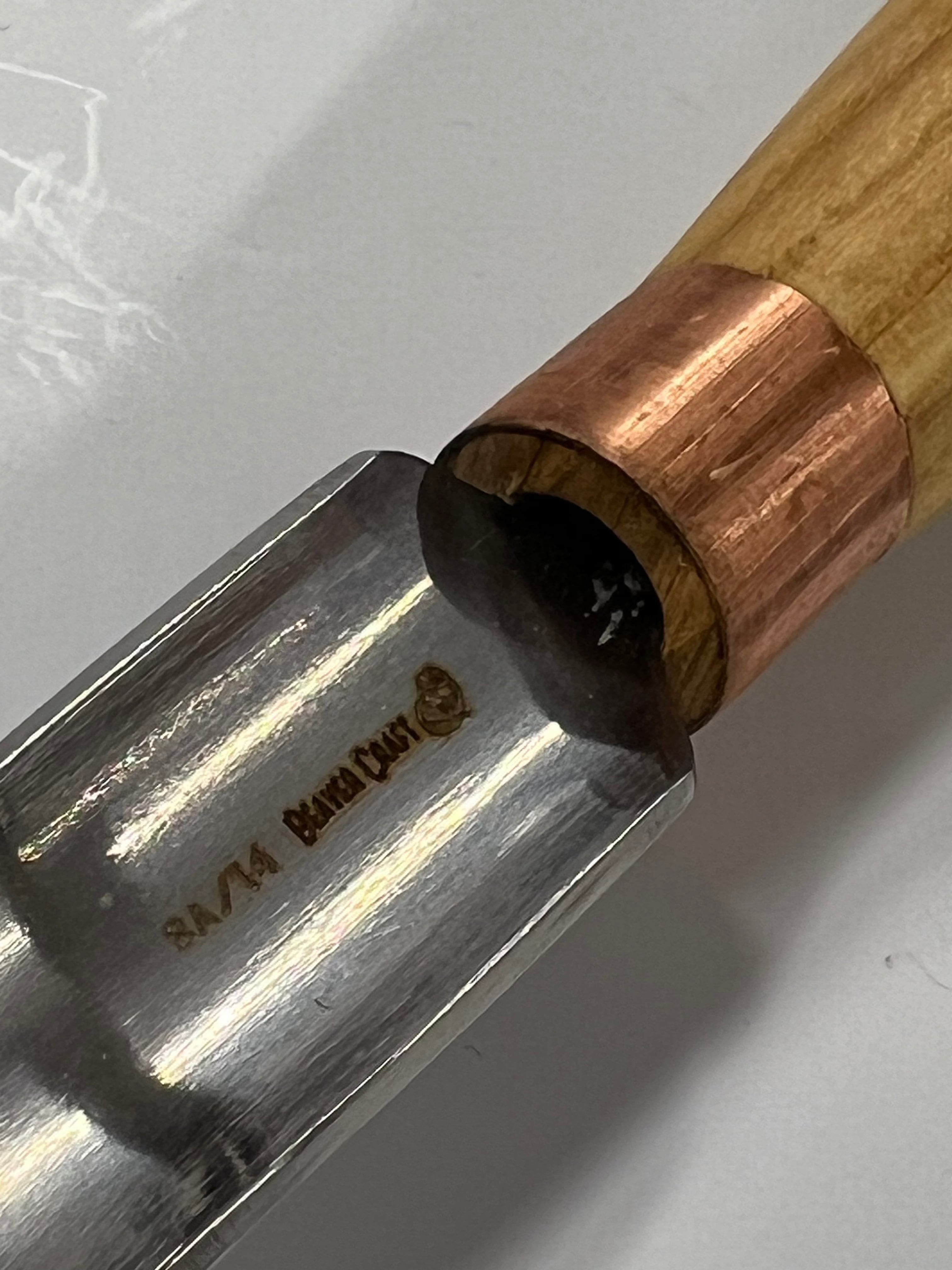 Treskjæringsjern 80x14mm bøyd rundet meisel K8A/14