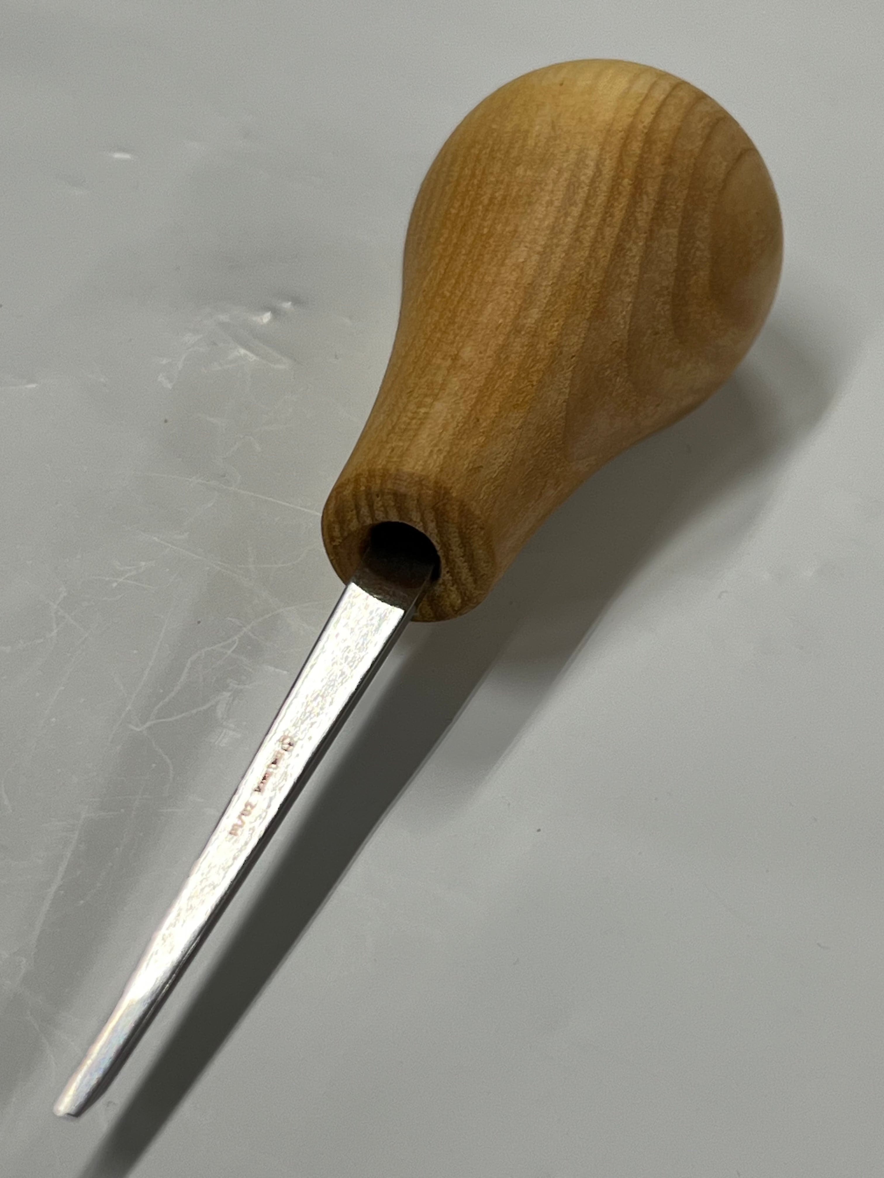 Wood carving iron 75x2mm straight flat chisel P1/02 w/ball handle