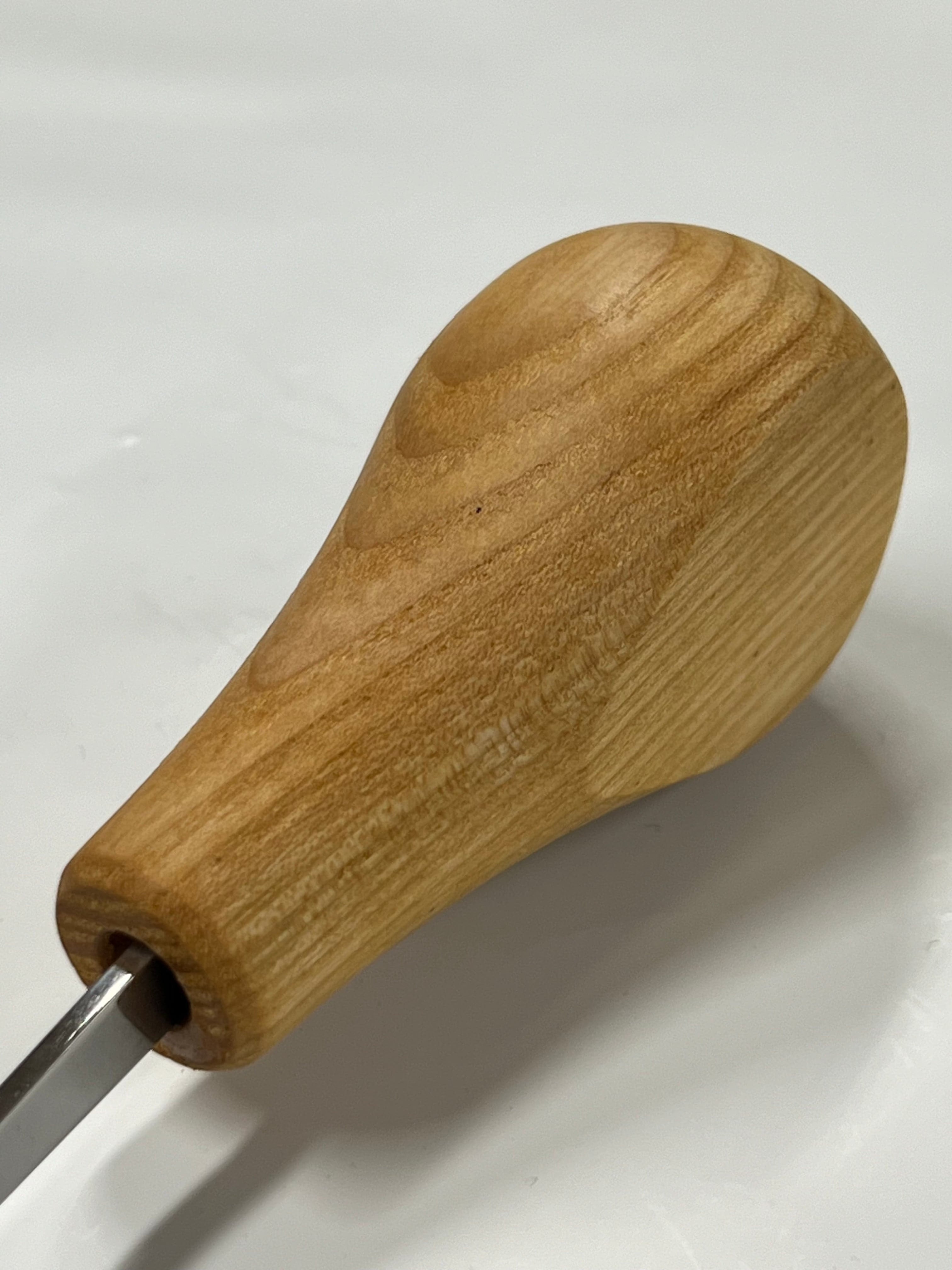 Wood carving iron 75x2mm straight flat chisel P1/02 w/ball handle