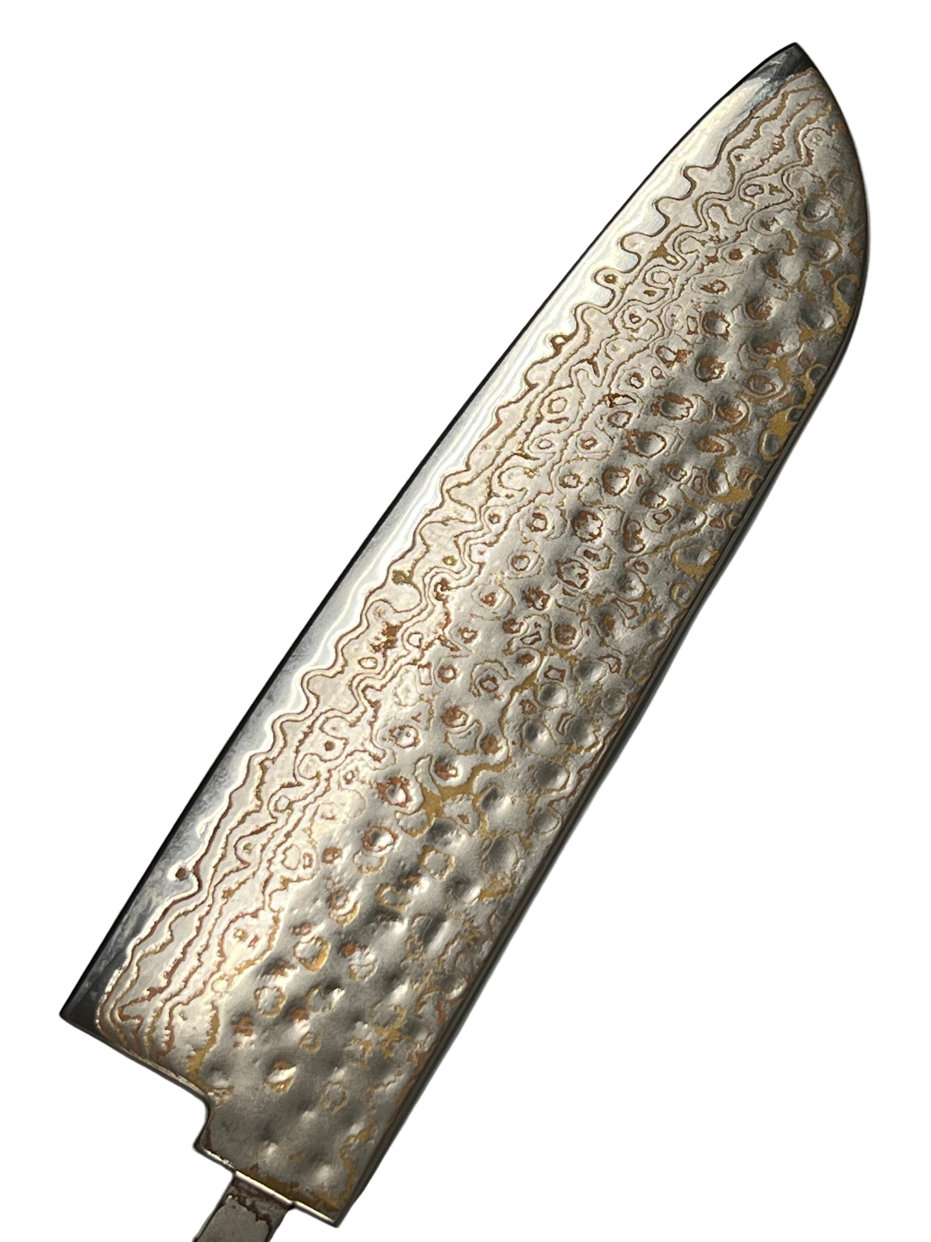 Santoku 200mm Rustfri Kobber Damaskus