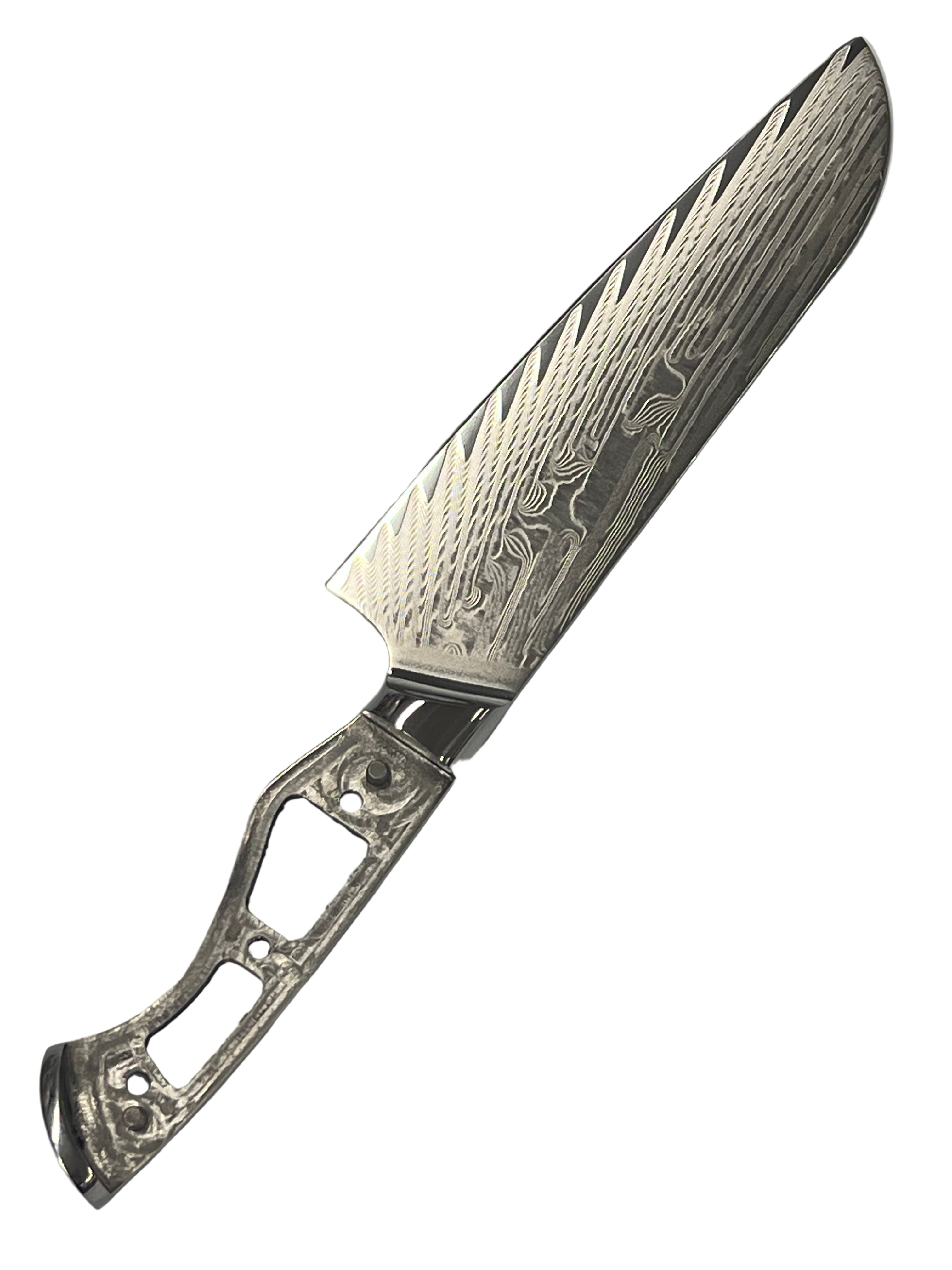 Santoku - VG10 Damask Chef's knife 8" full tang with sockets