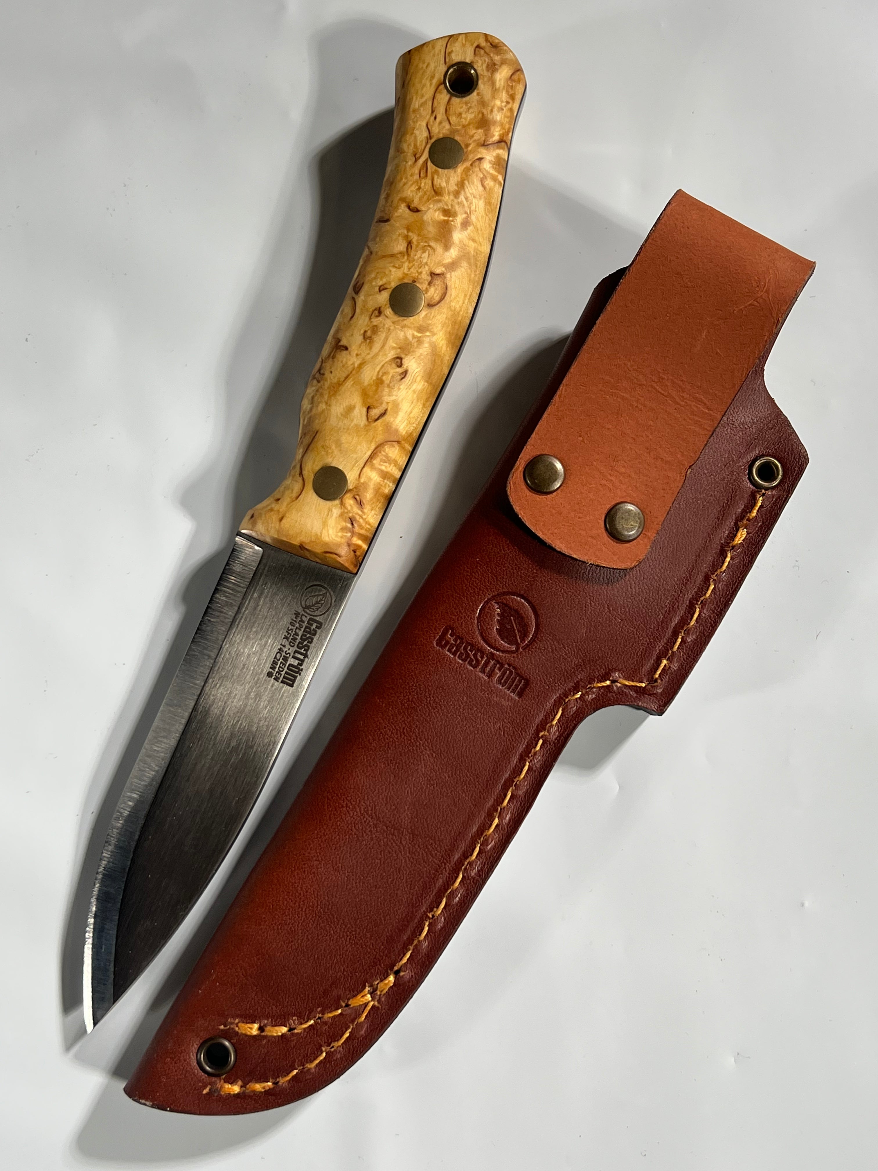 Casstrom No. 10 SFK Kniv med lærslire og lærlanyard