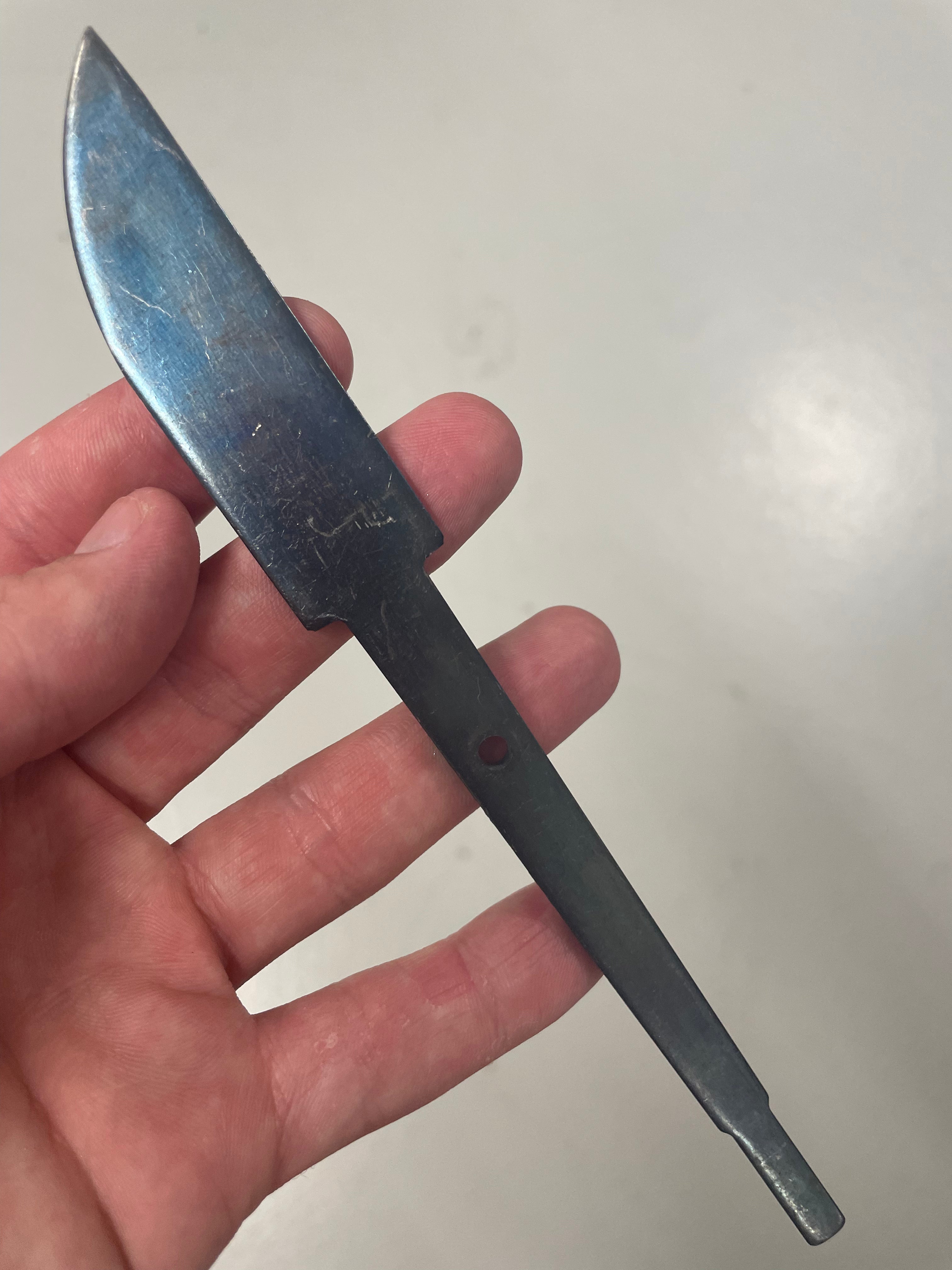 Knife blade blank 75mm Hardened unsharpened