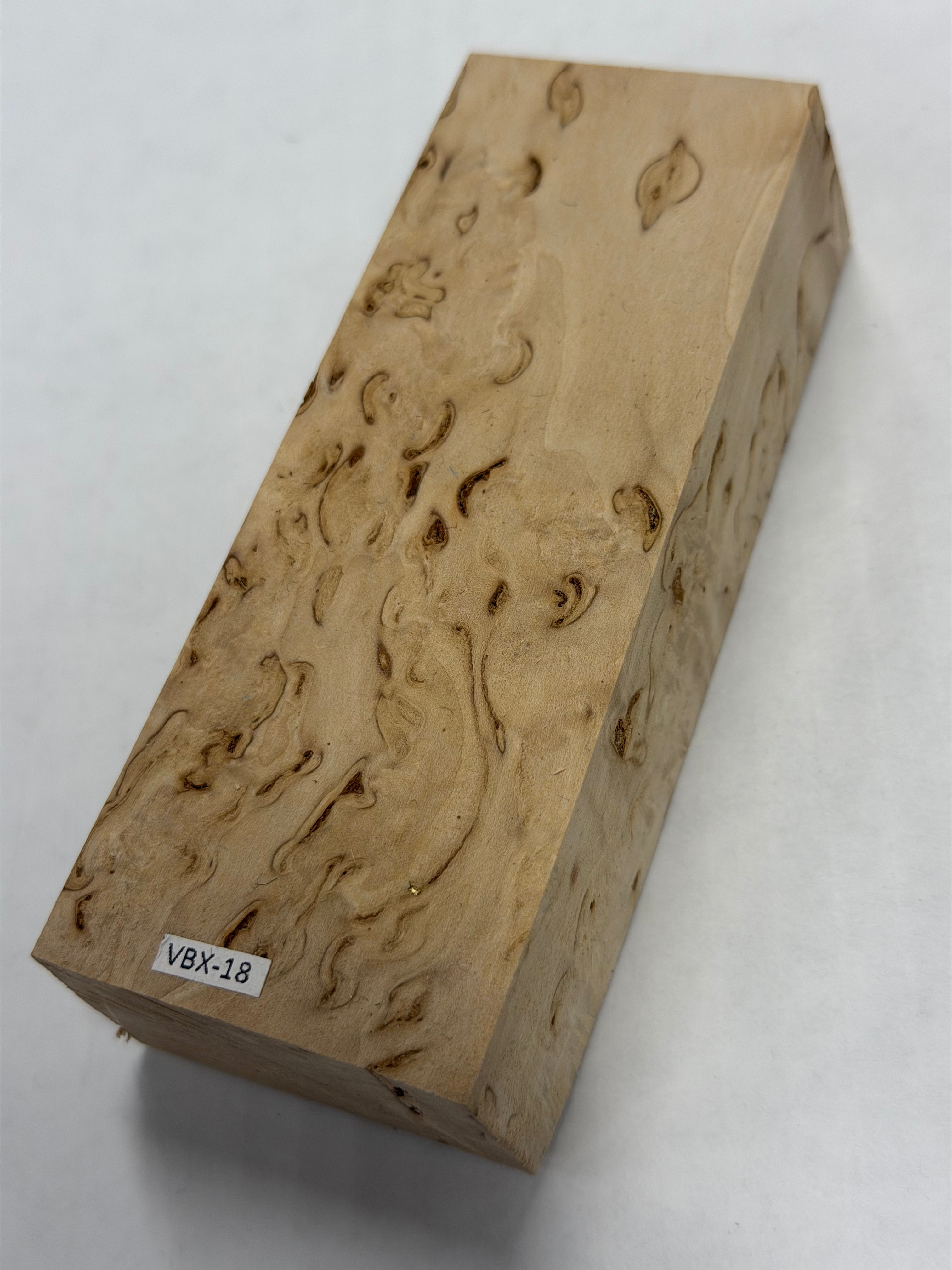 Valbjørk masur birch VBX-18; 27x45x120mm
