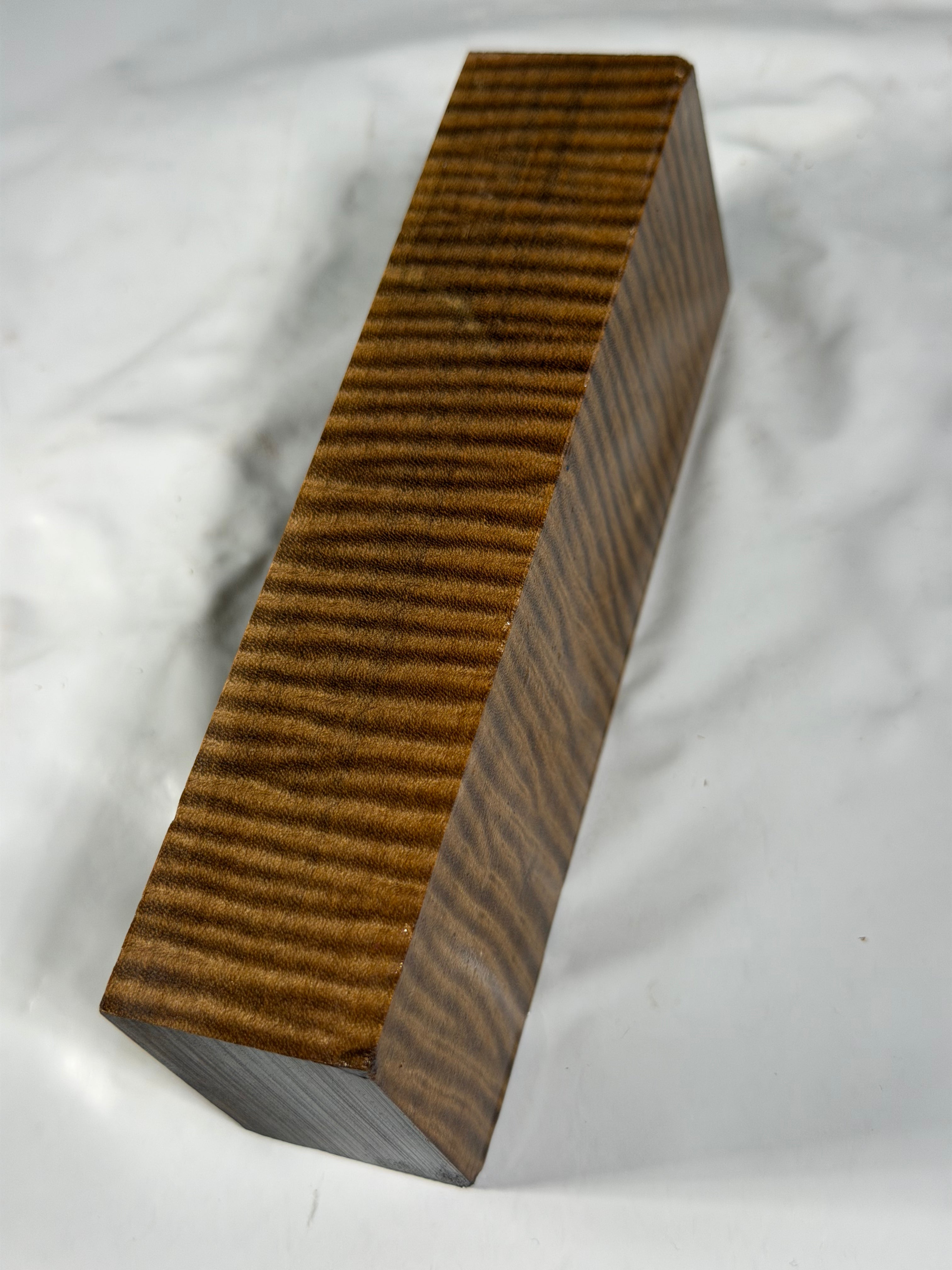Stabilized shaft blank wood and green resin block B-72