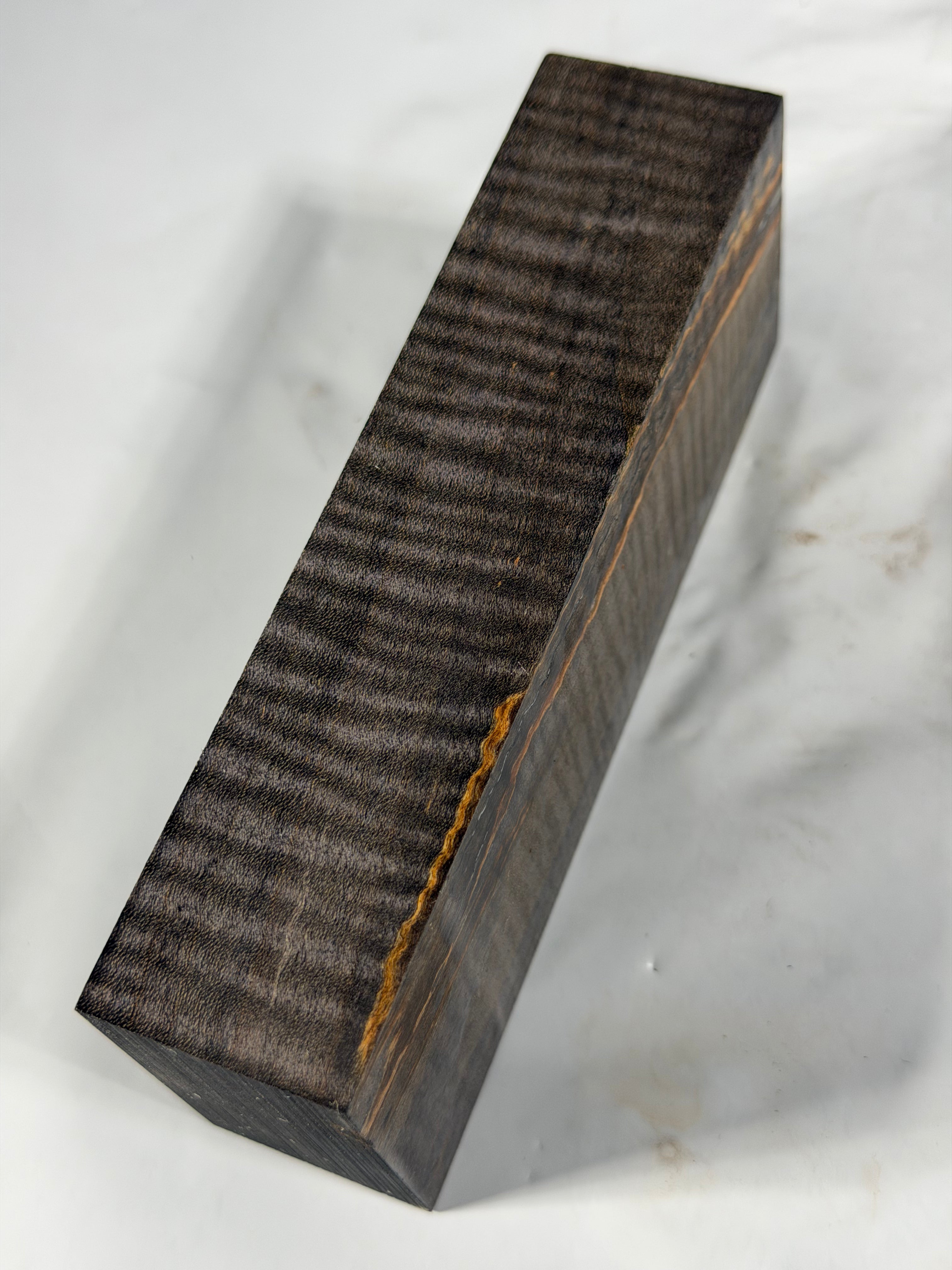 Stabilized shaft blank wood and green resin block B-72