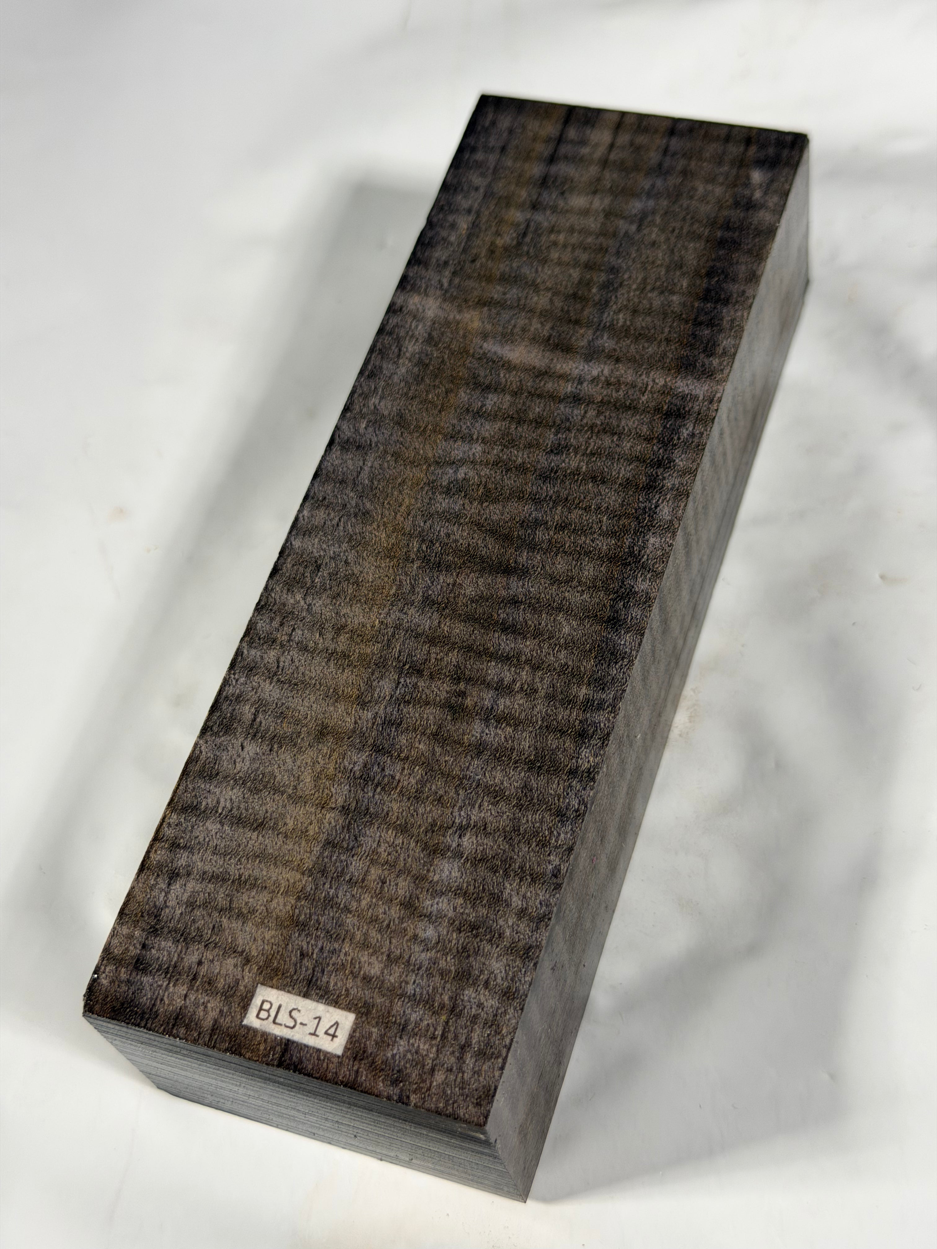 Stabilized shaft blank wood and green resin block B-72