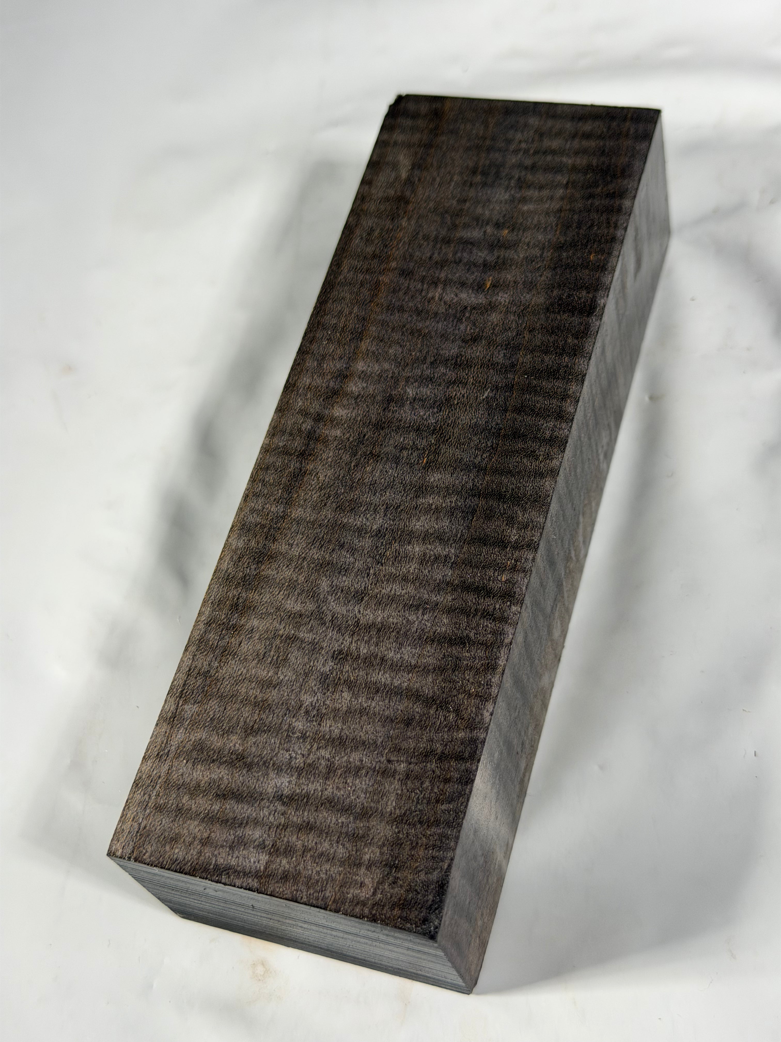 Stabilized shaft blank wood and green resin block B-72