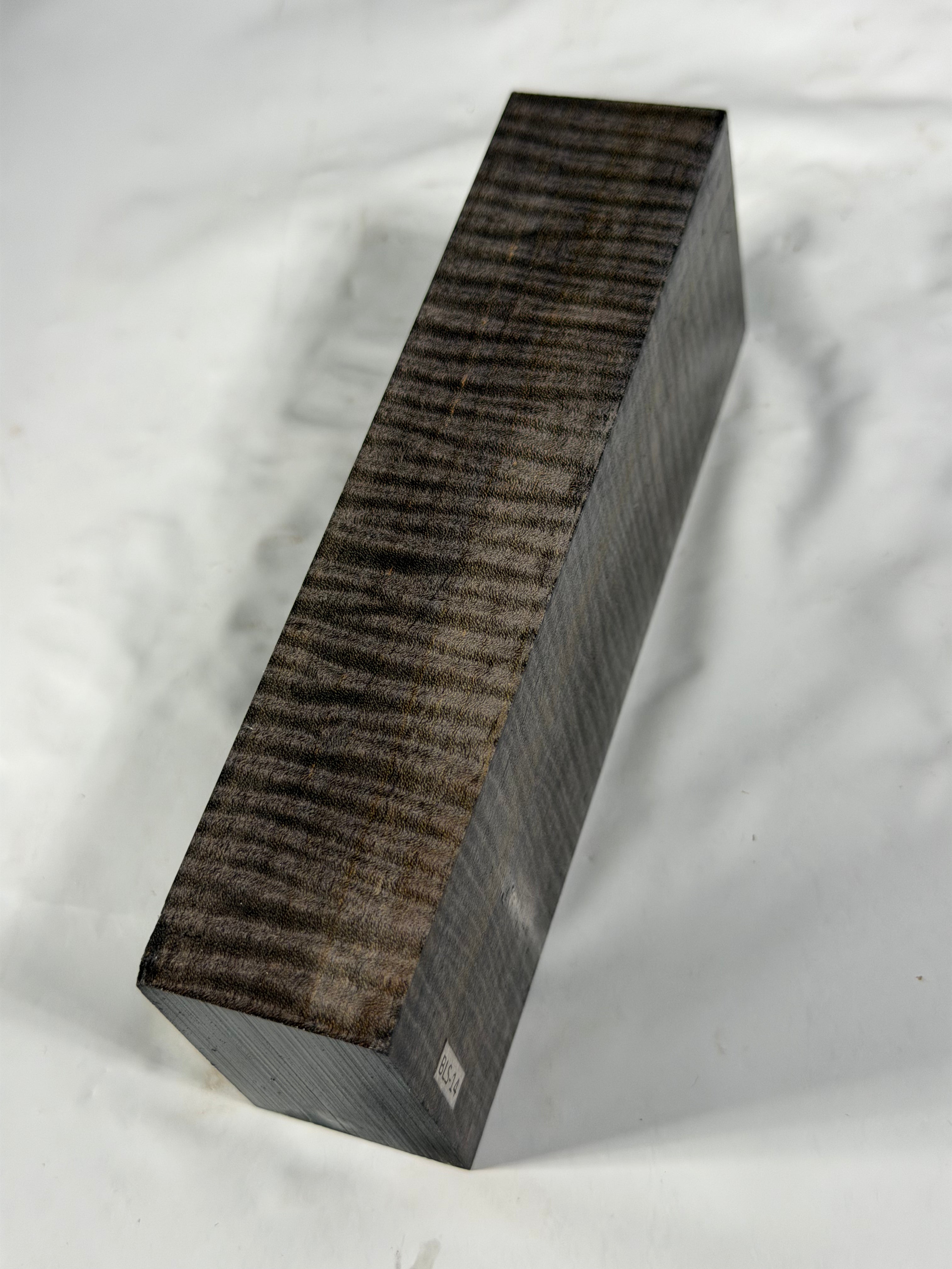 Stabilized shaft blank wood and green resin block B-72