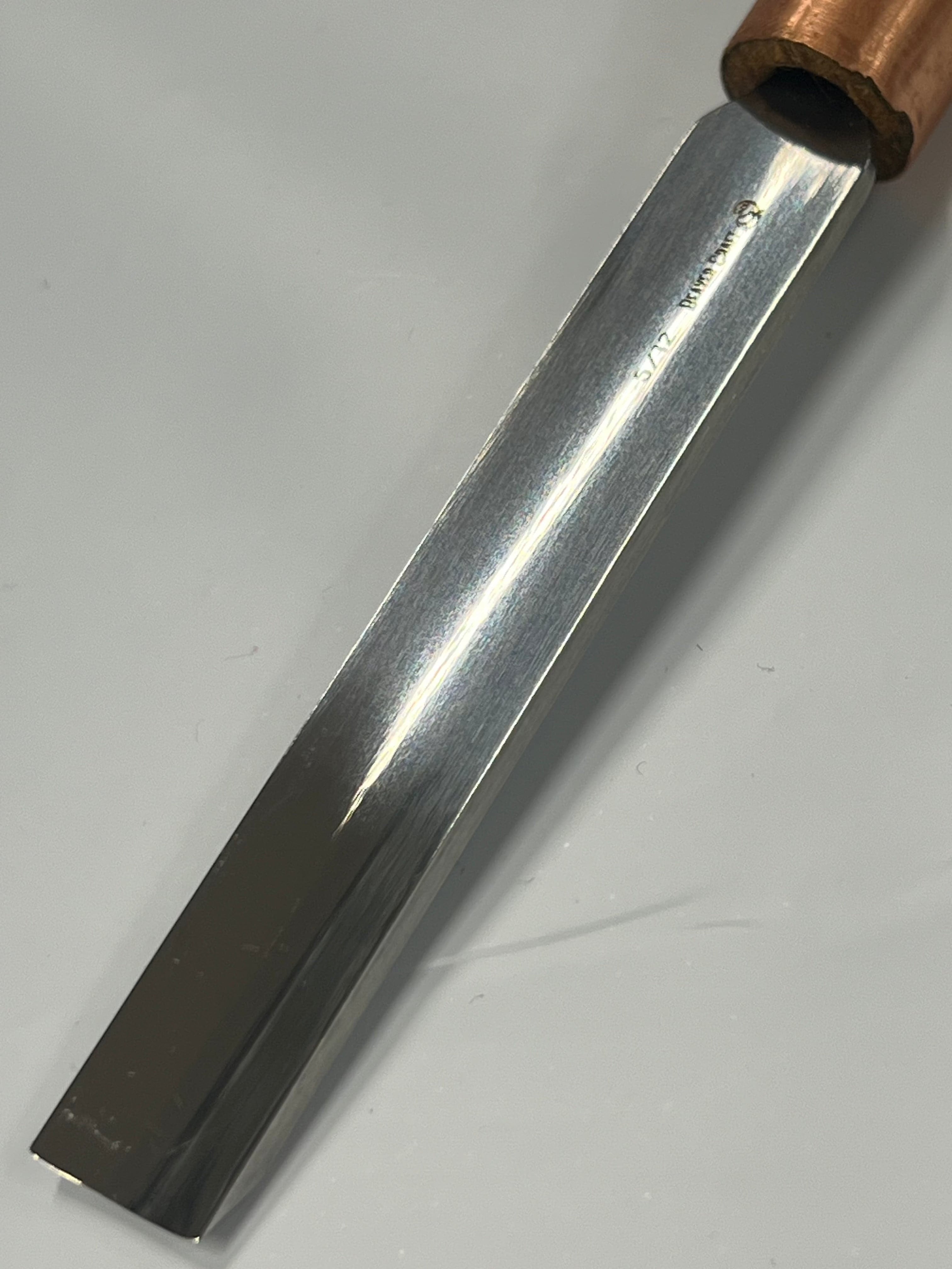 Träsniderijärn 80x12mm rak rundad mejsel K5/12