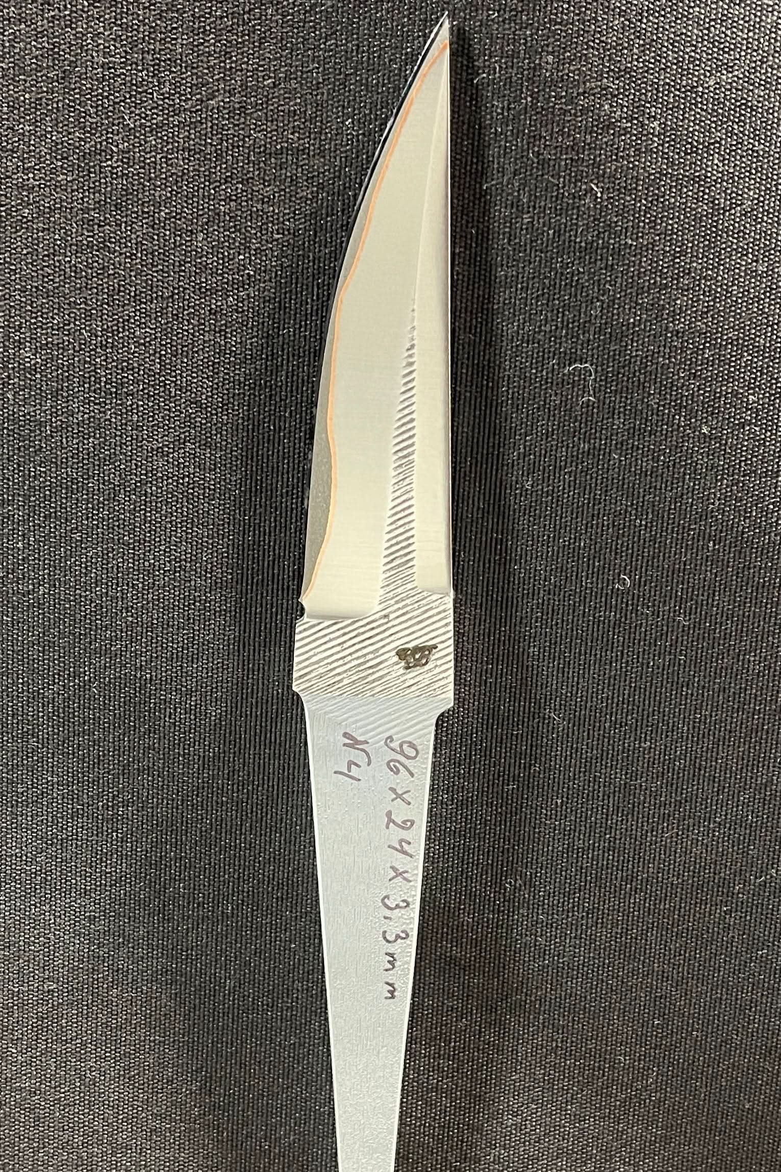 Håndsmidd laminert knivblad - Kobber San Mai - Vladyslav Chulan VCSM Nr 4