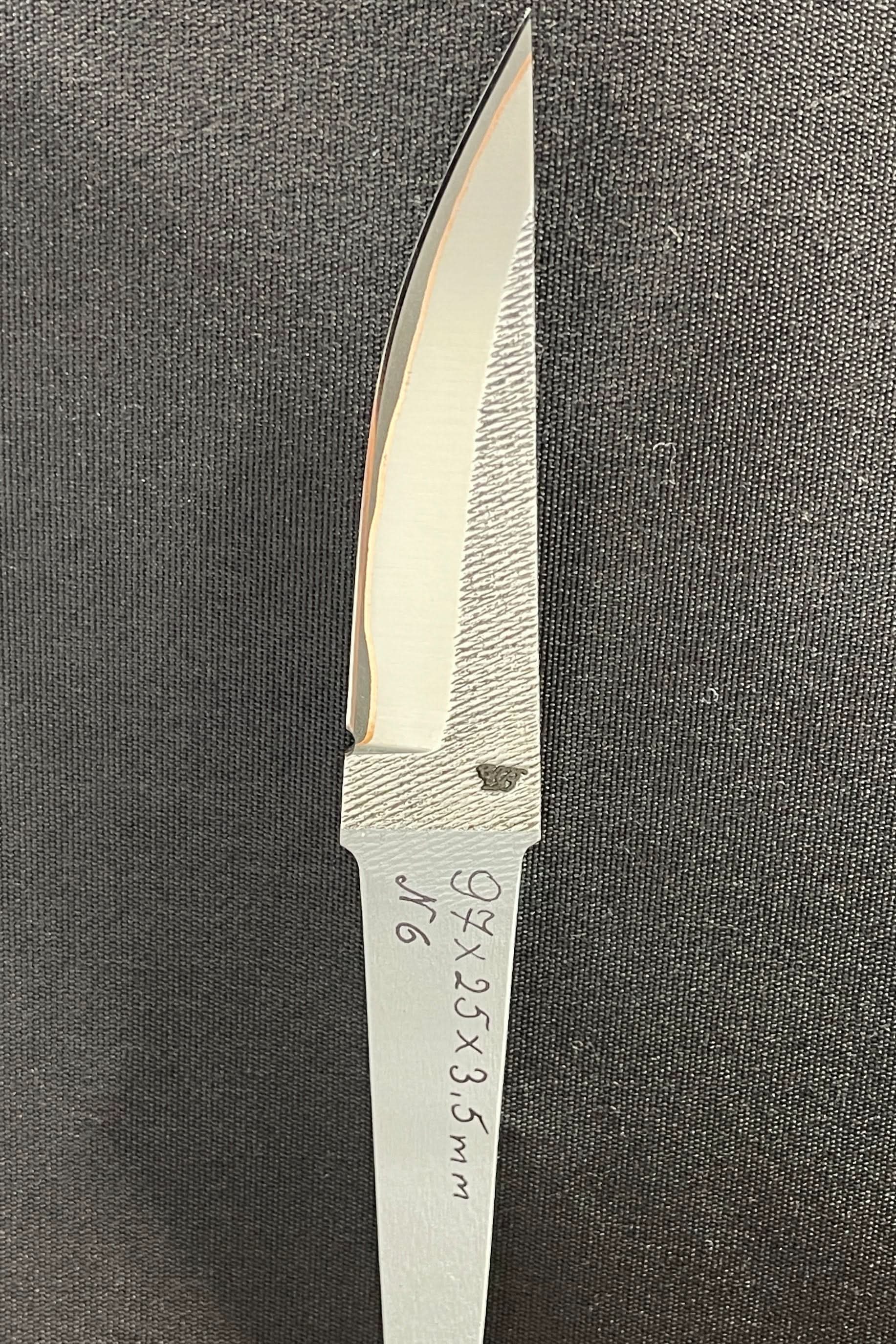 Håndsmidd laminert knivblad - Kobber San Mai - Vladyslav Chulan VCSM Nr 6