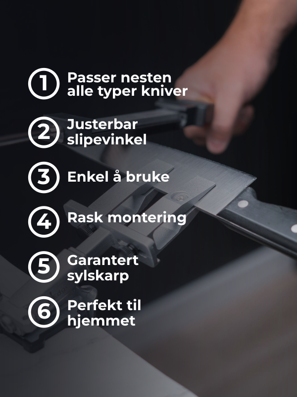 SwiftEdge Cross: Knivslipningssystem med justerbar vinkel och diamantkant