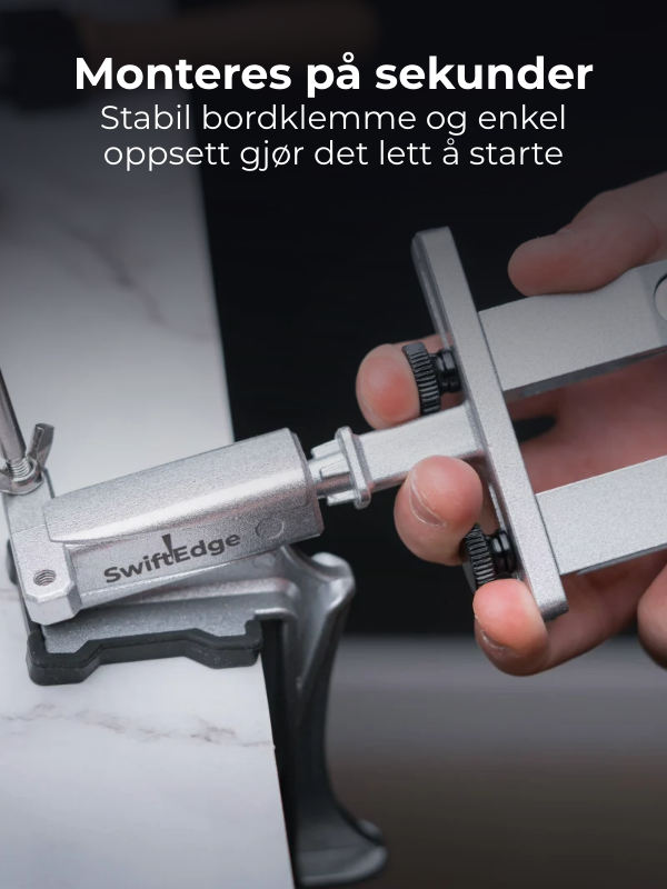 SwiftEdge Cross: Knivslipningssystem med justerbar vinkel och diamantkant
