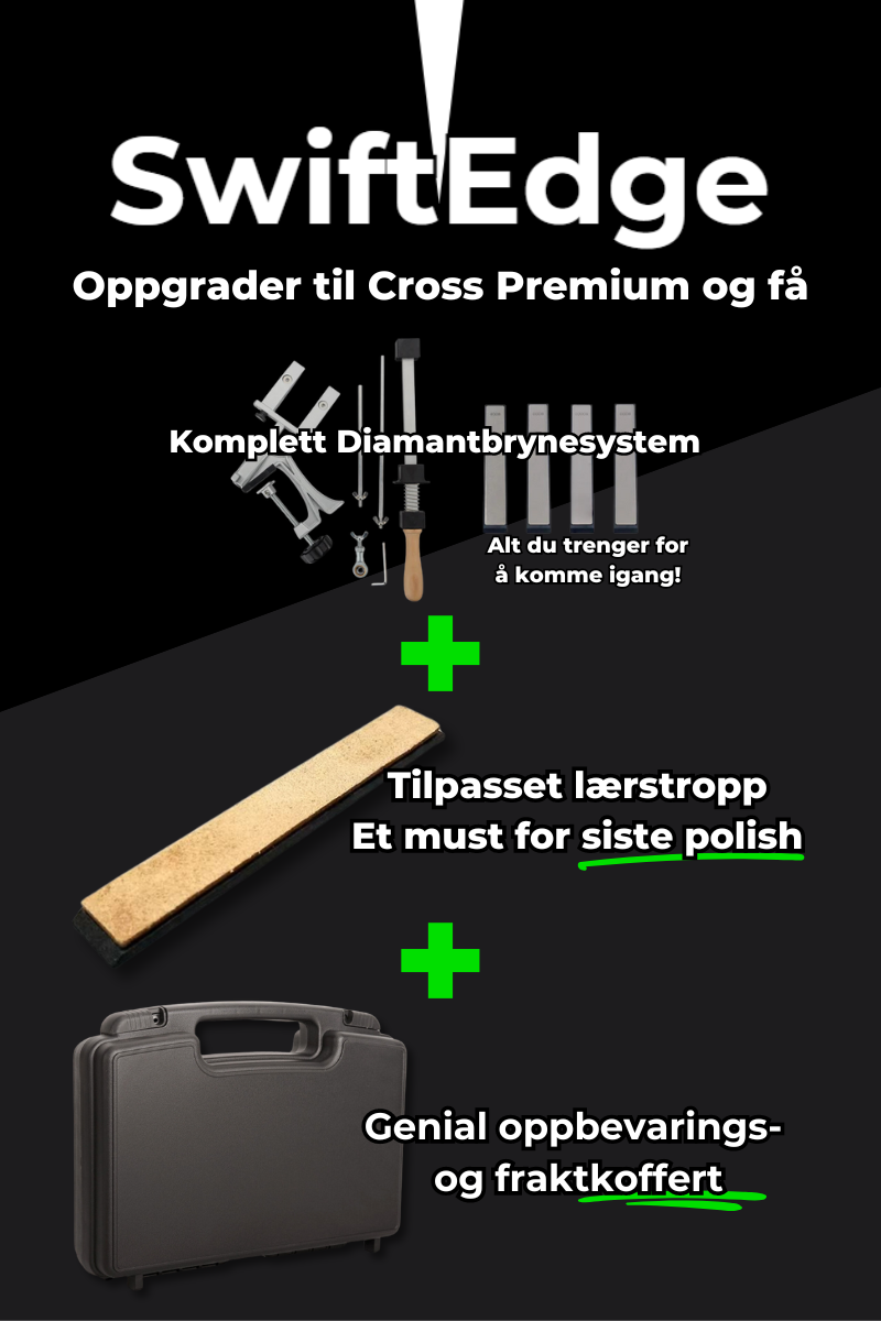 SwiftEdge Cross: Knife sharpening system with adjustable angle and diamond edge