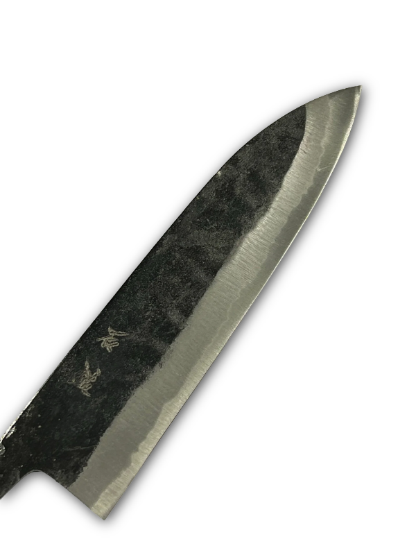 Kurouchi Santoku 165 Blue 2 Japansk håndsmidd knivblad
