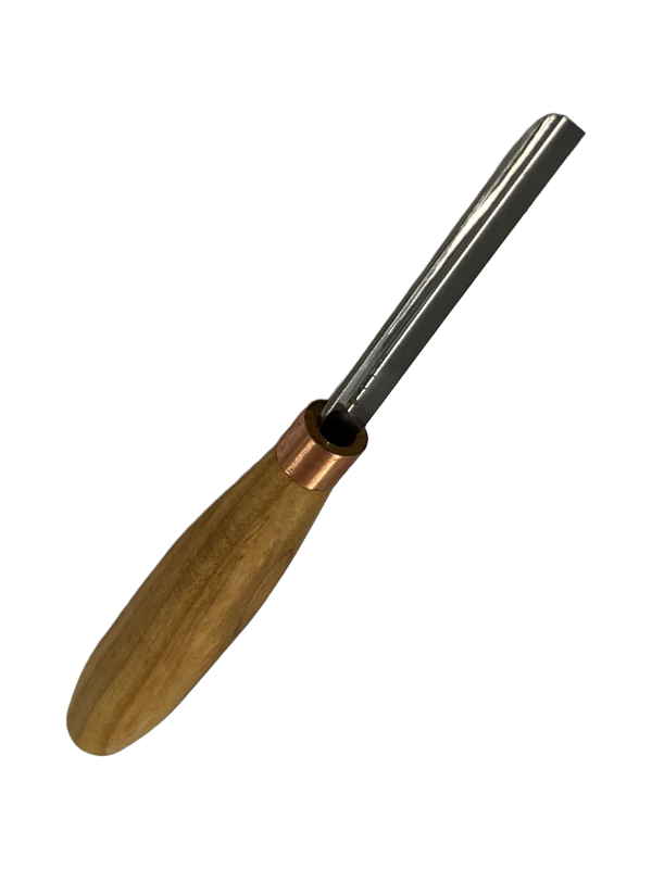 Wood carving iron 80x8mm straight rounded chisel K8/08