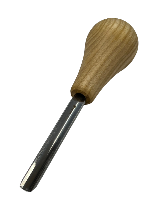Wood carving iron 75x14mm straight rounded chisel P8/08 w/ball handle