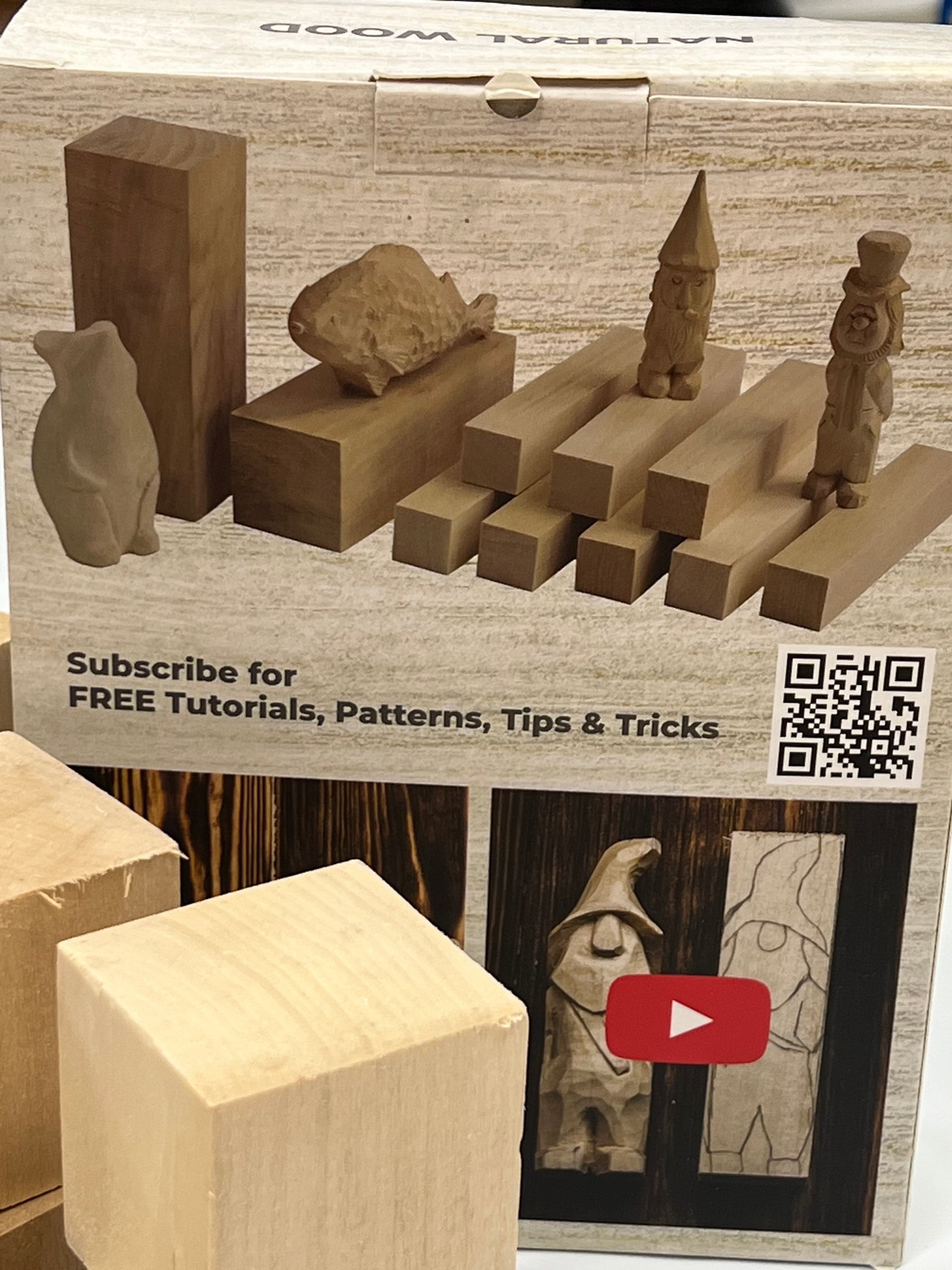 Basswood treskjæringsemner BW18 18-pack fra Beaver Craft