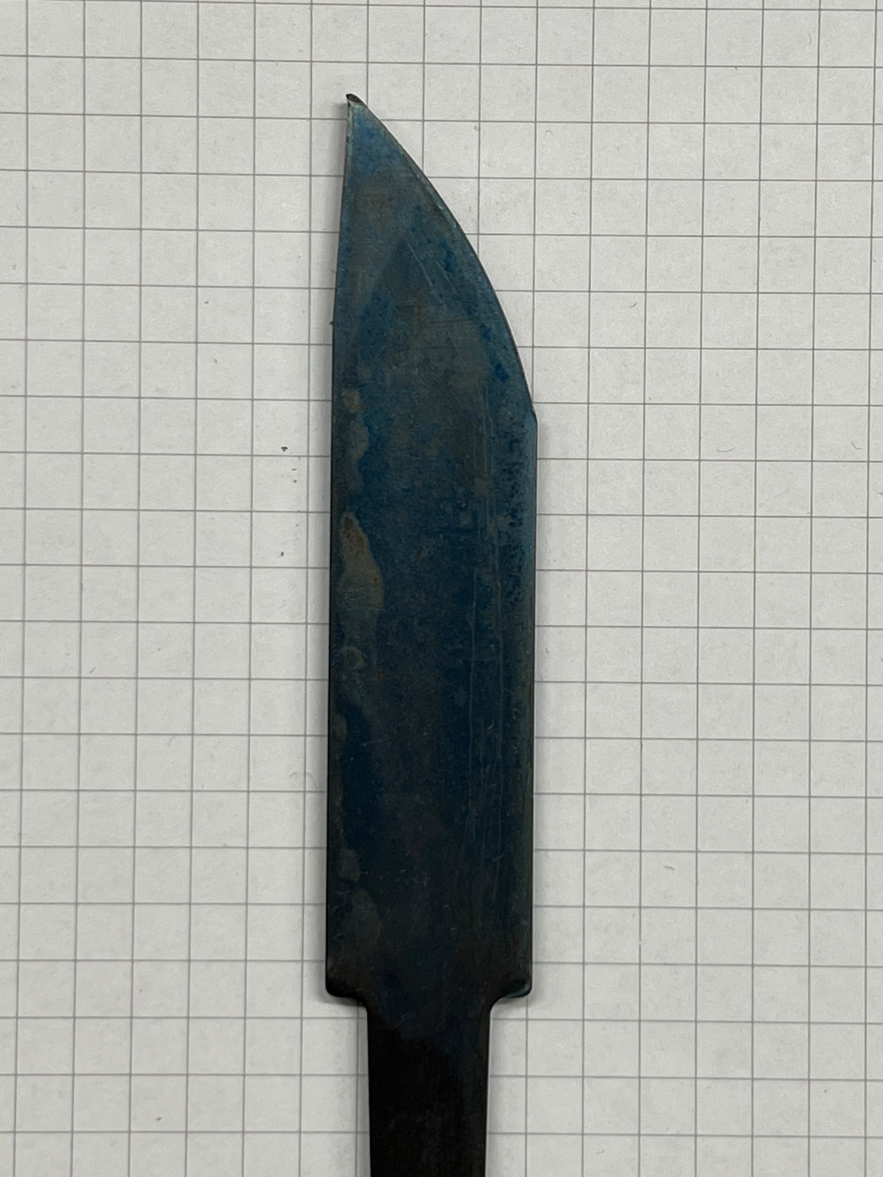 Knife blade blank 80mm Finished Hardened unsharpened