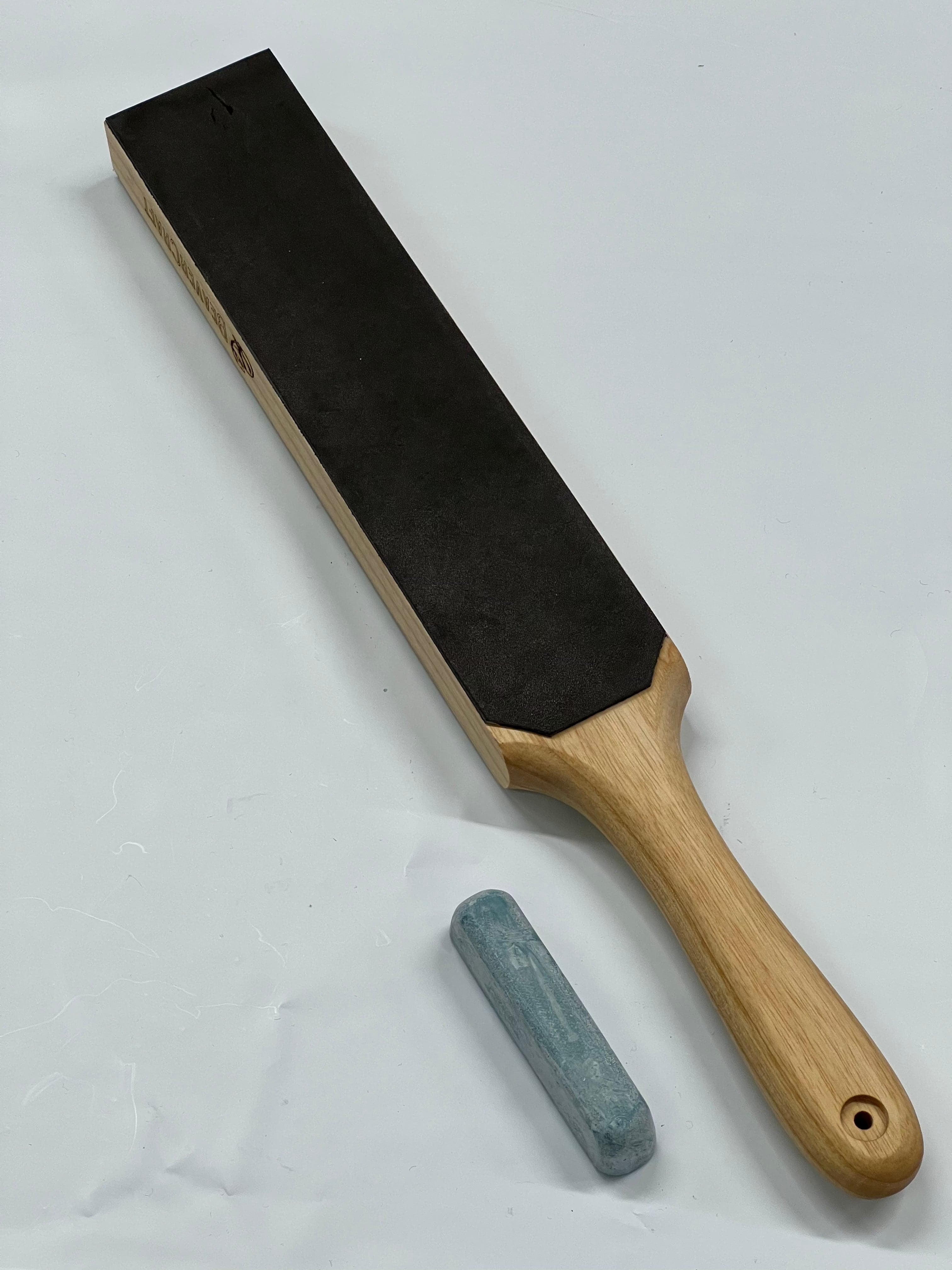 Double-sided leather strap 220x50 with grinding paste LS6P1