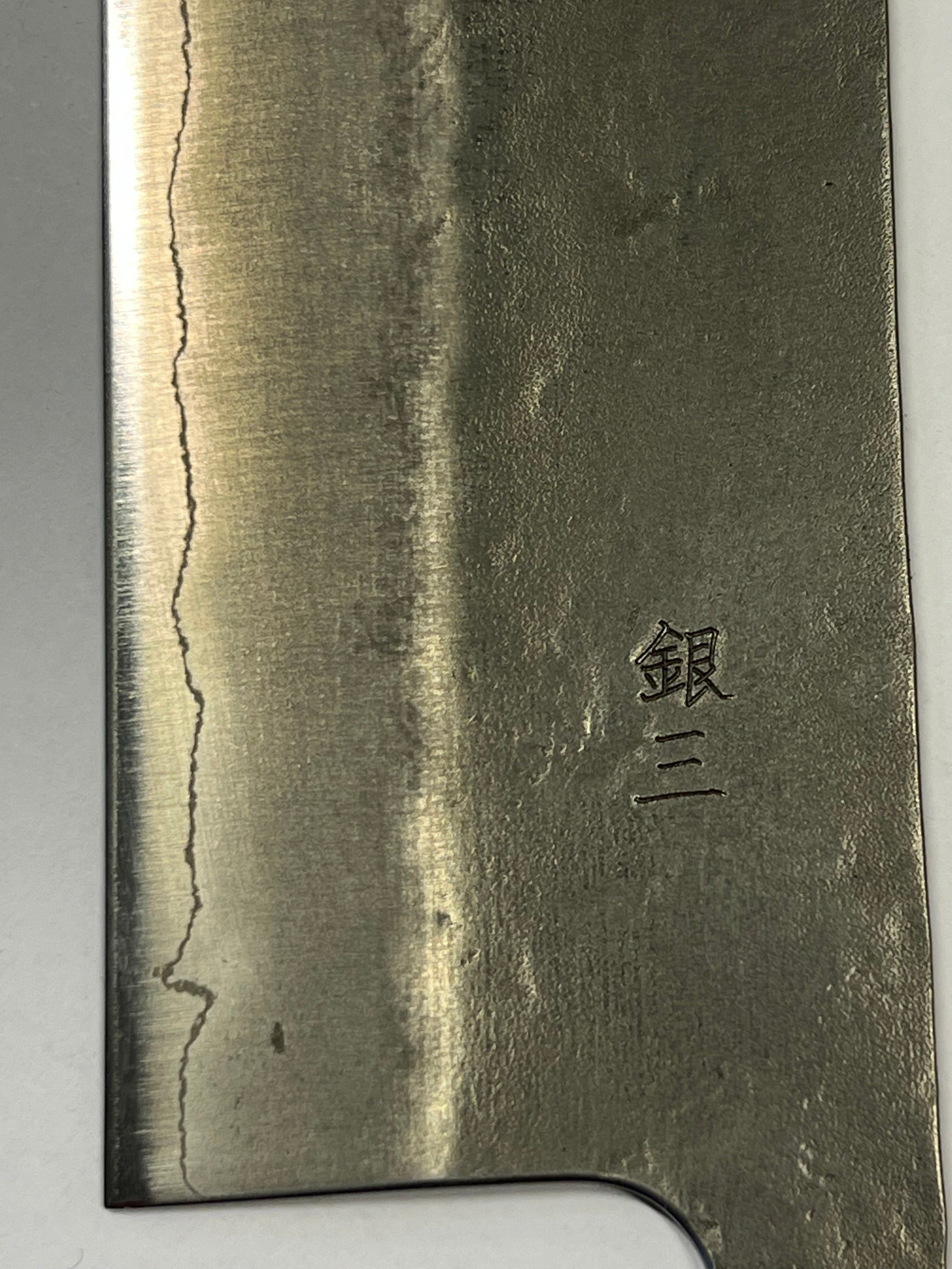 Nakiri 165 Silver3 Japanese hand-forged knife blade