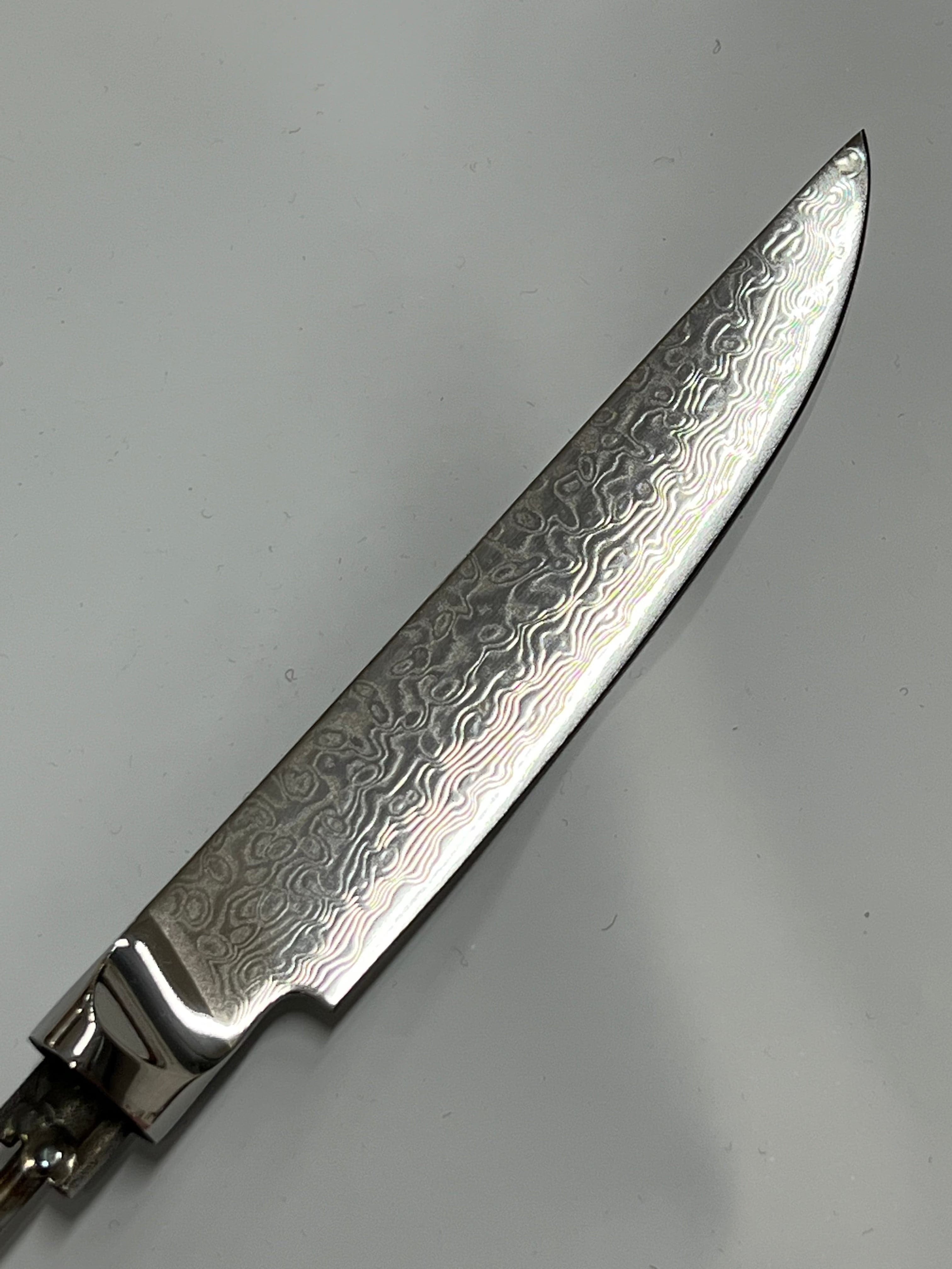Steakknivblad 5" (141 mm) - VG10 Damask kockkniv