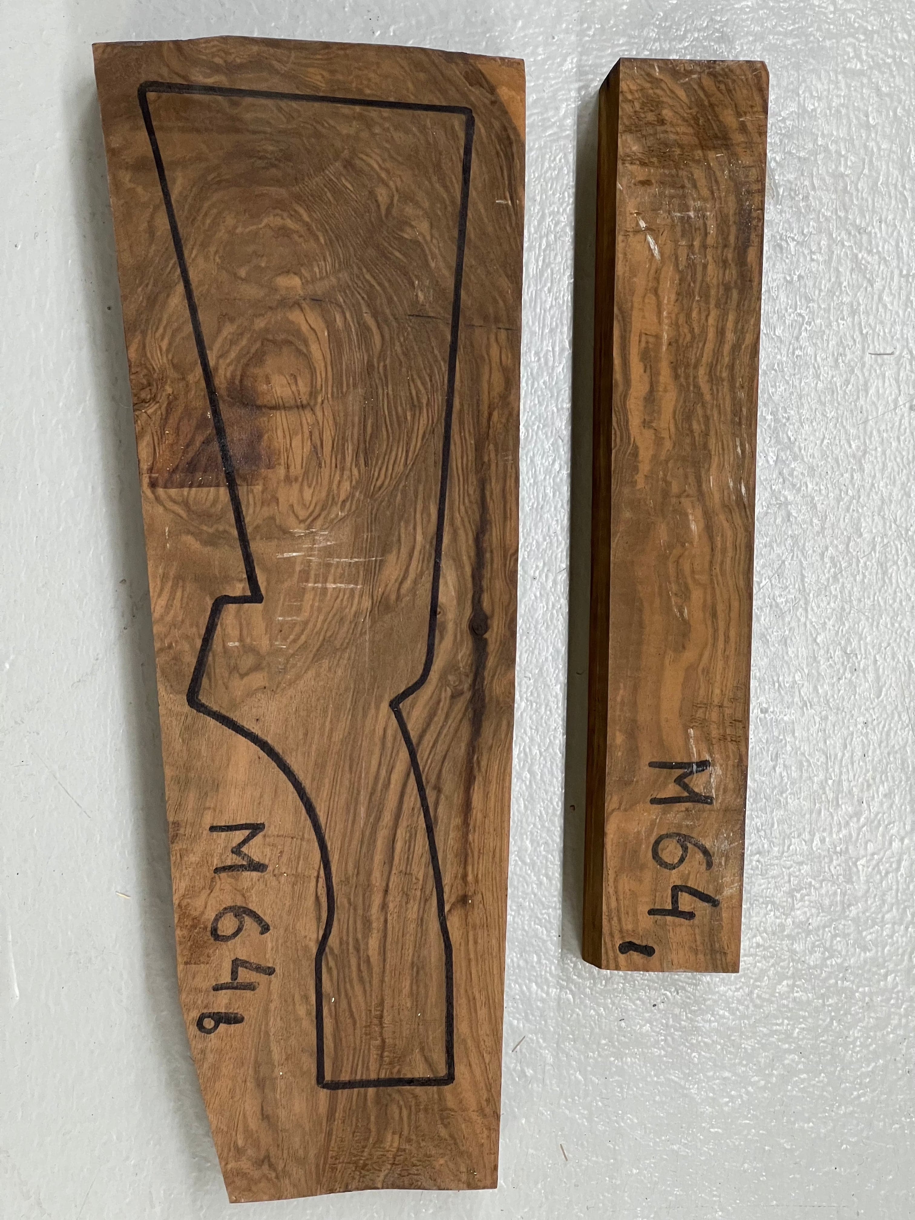 Shotgun Stock Blank Turkish Walnut Grade 4 M-64