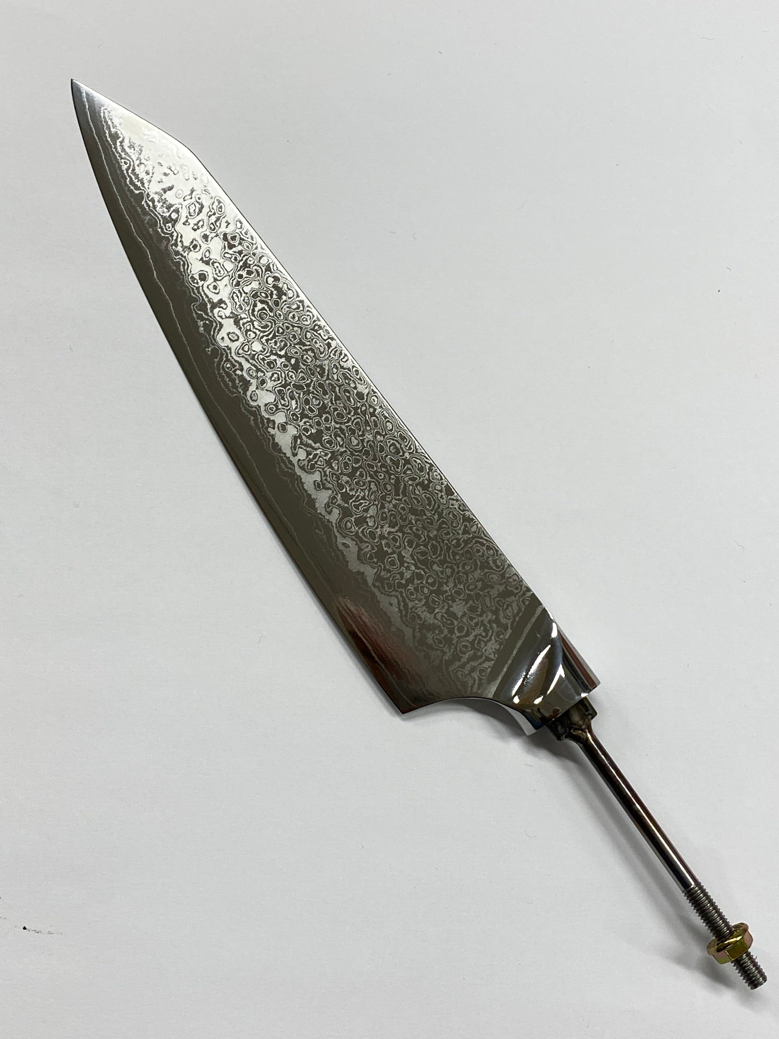 Chef Knife Blade - AUS10 Damask Chef Knife 8"