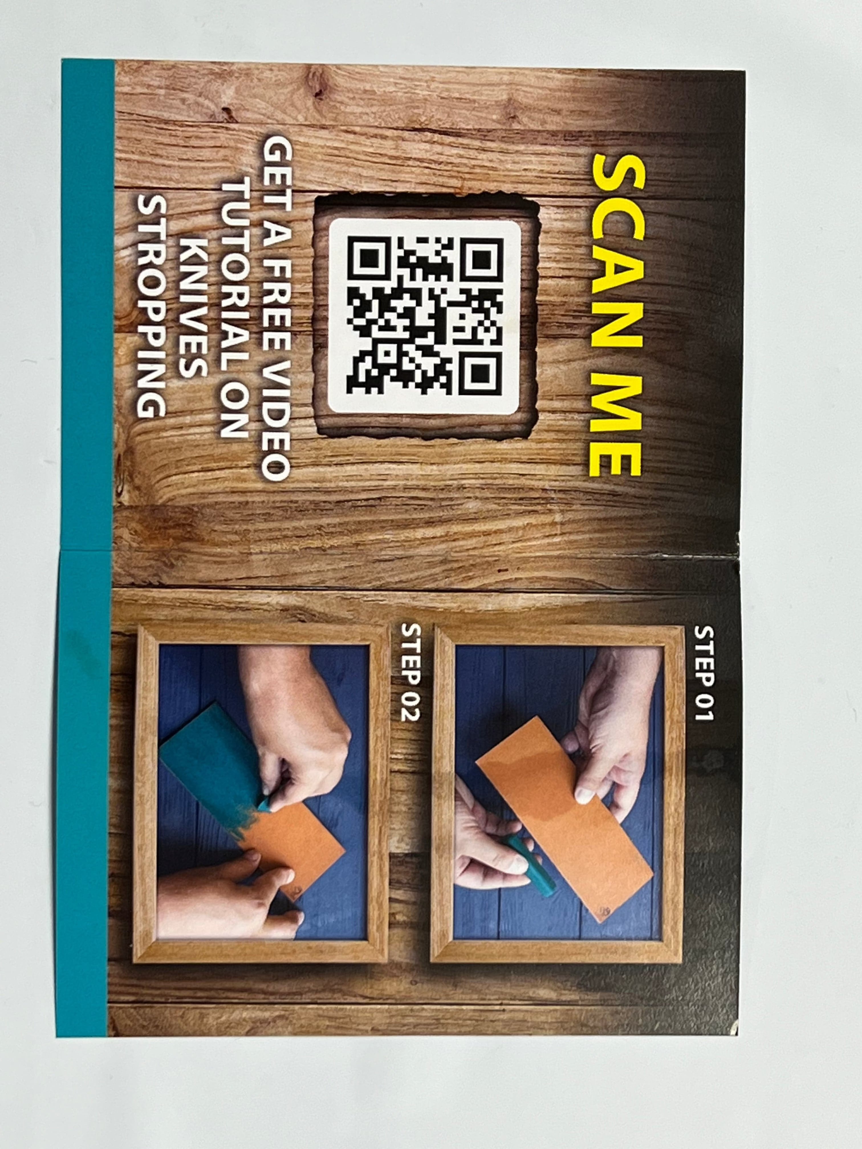Double-sided leather strap 230x80 on ash wood including sanding paste LS1P1