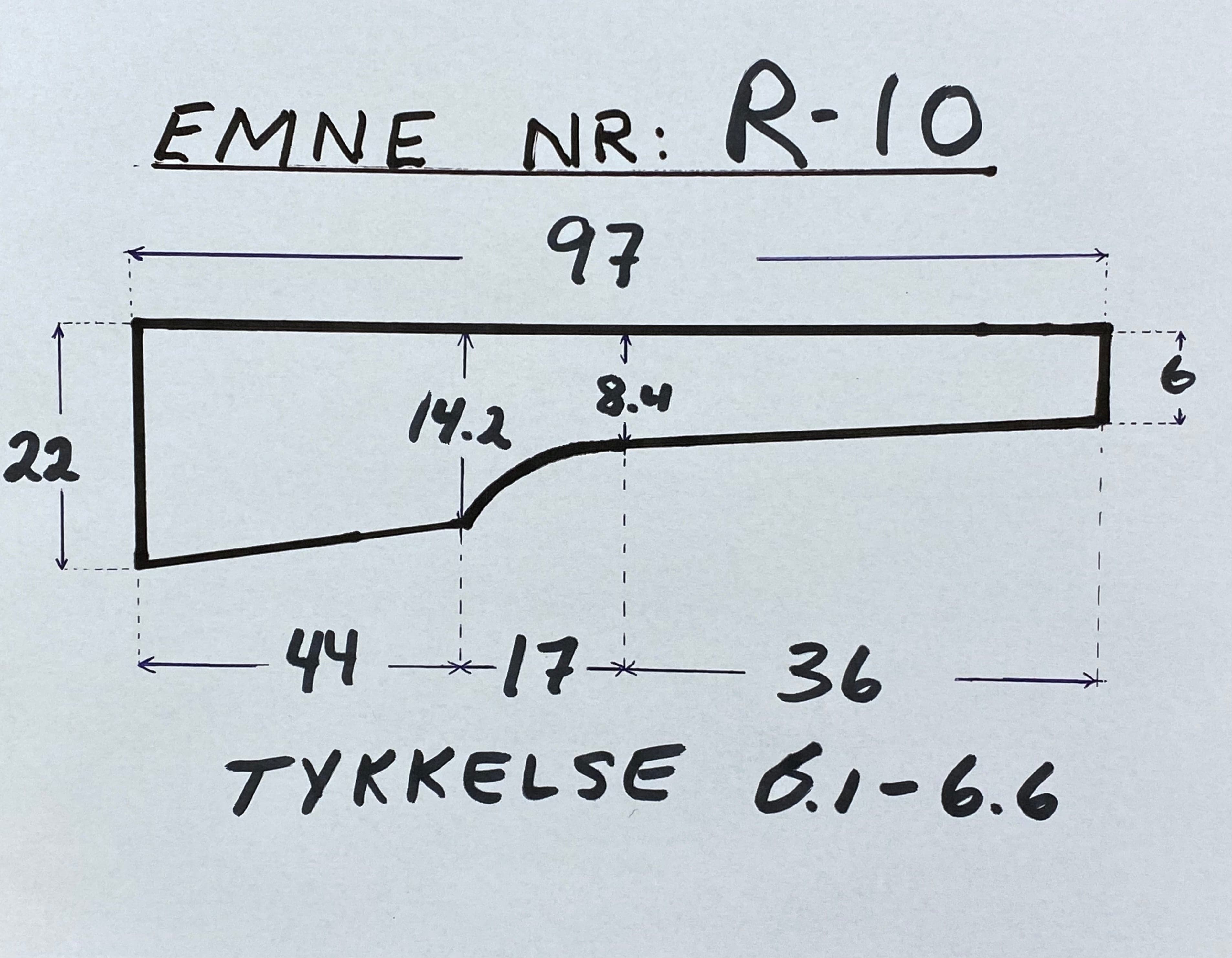 Rifle Stock Blank Turkish Walnut Grade 5 R-10