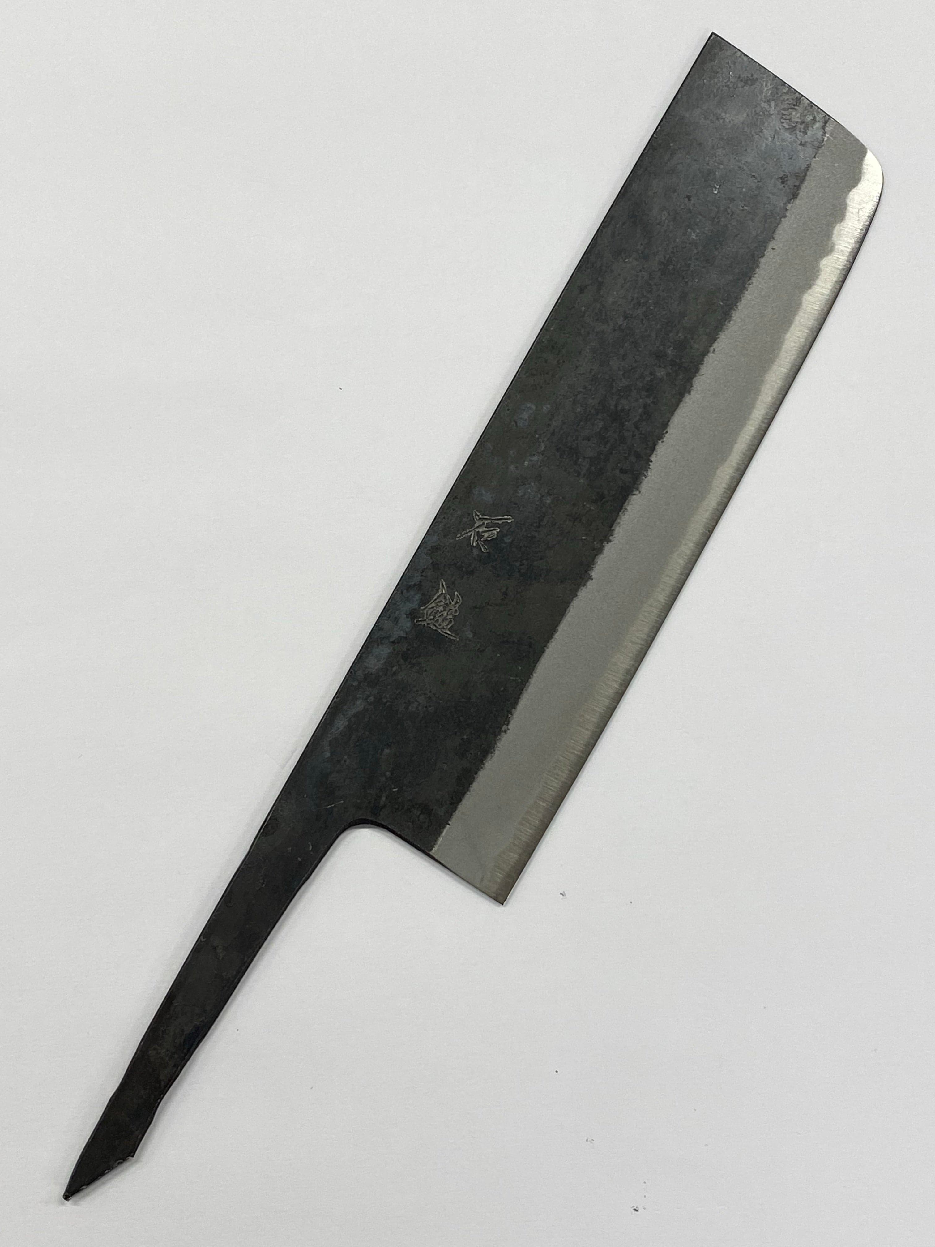 Nakiri 180 Blue 2 Japanese hand-forged knife blade