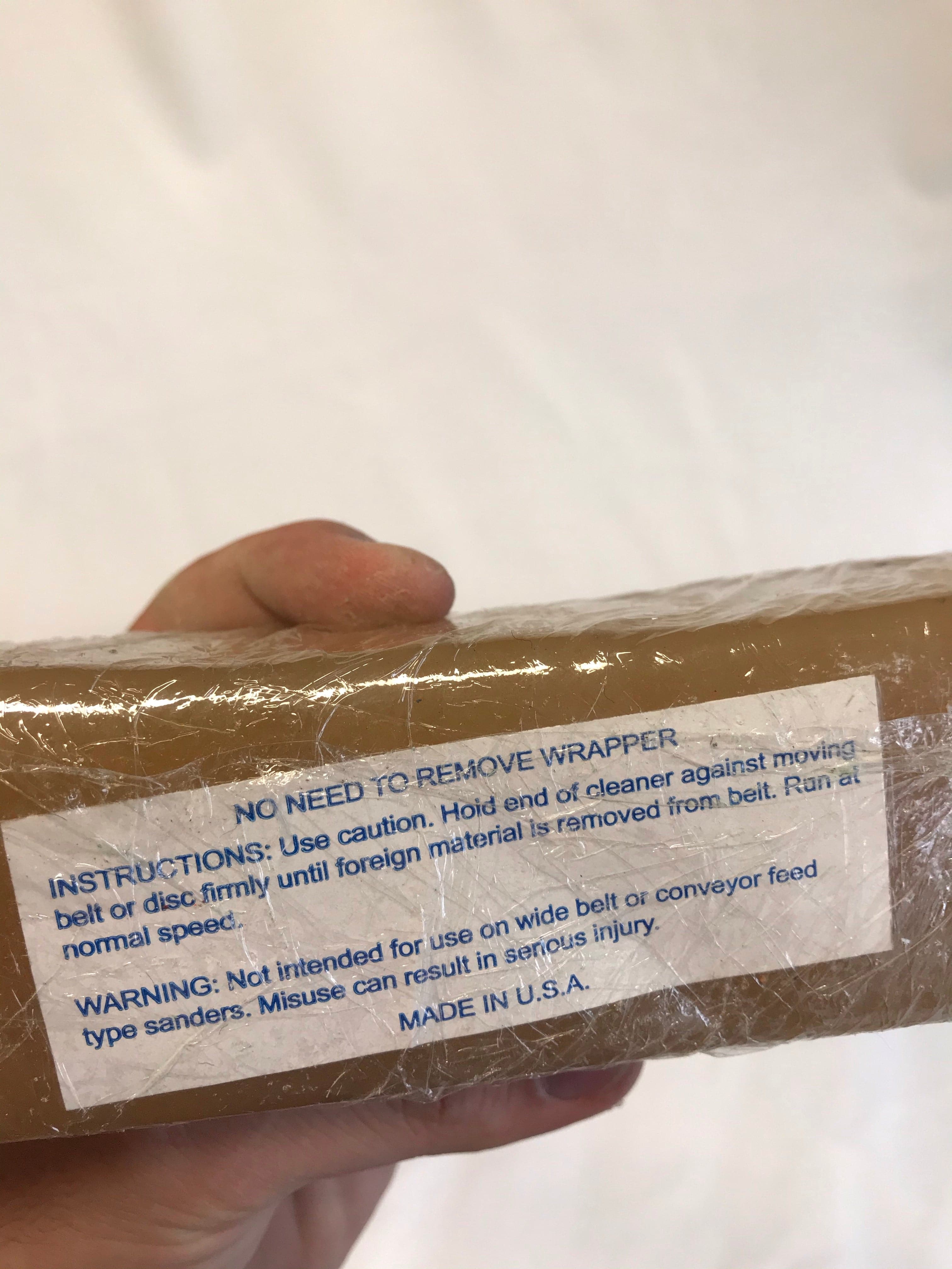 Sanding belt cleaner Eraser
