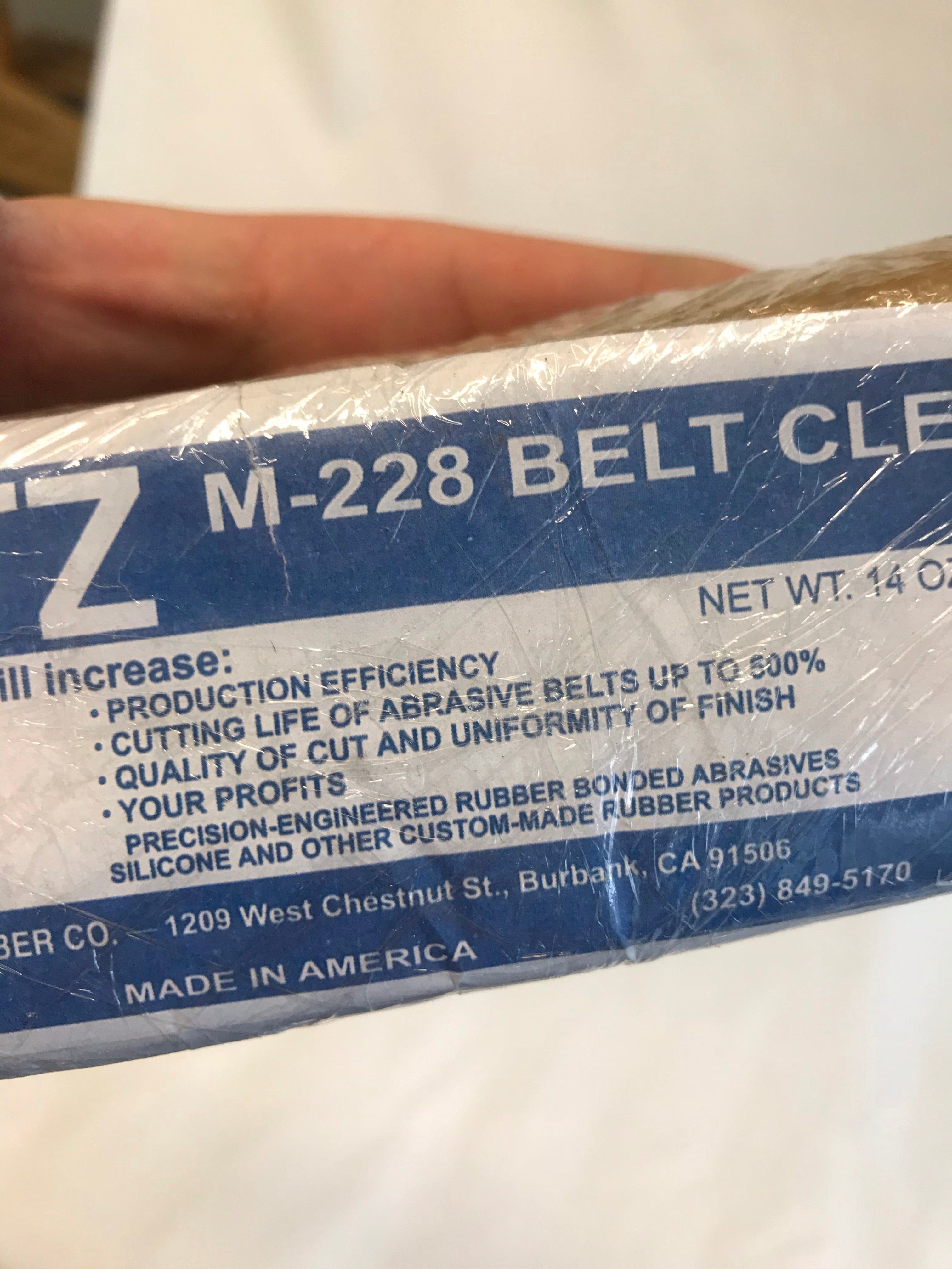 Sanding belt cleaner Eraser