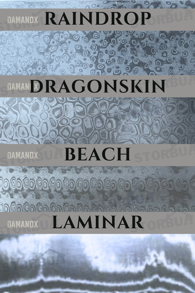 Damanox VG10 - Rustfri Damask plate med kjerne av VG-10