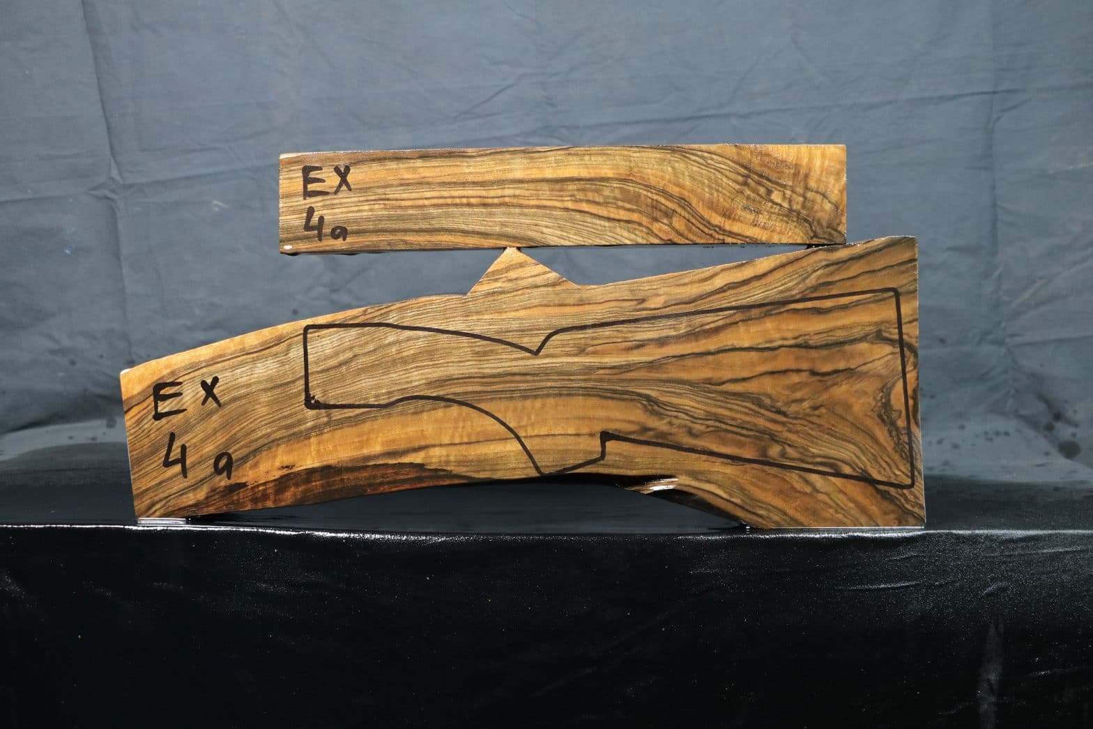 Shotgun Stock Blank Turkish Walnut Grade Exhibition EX4