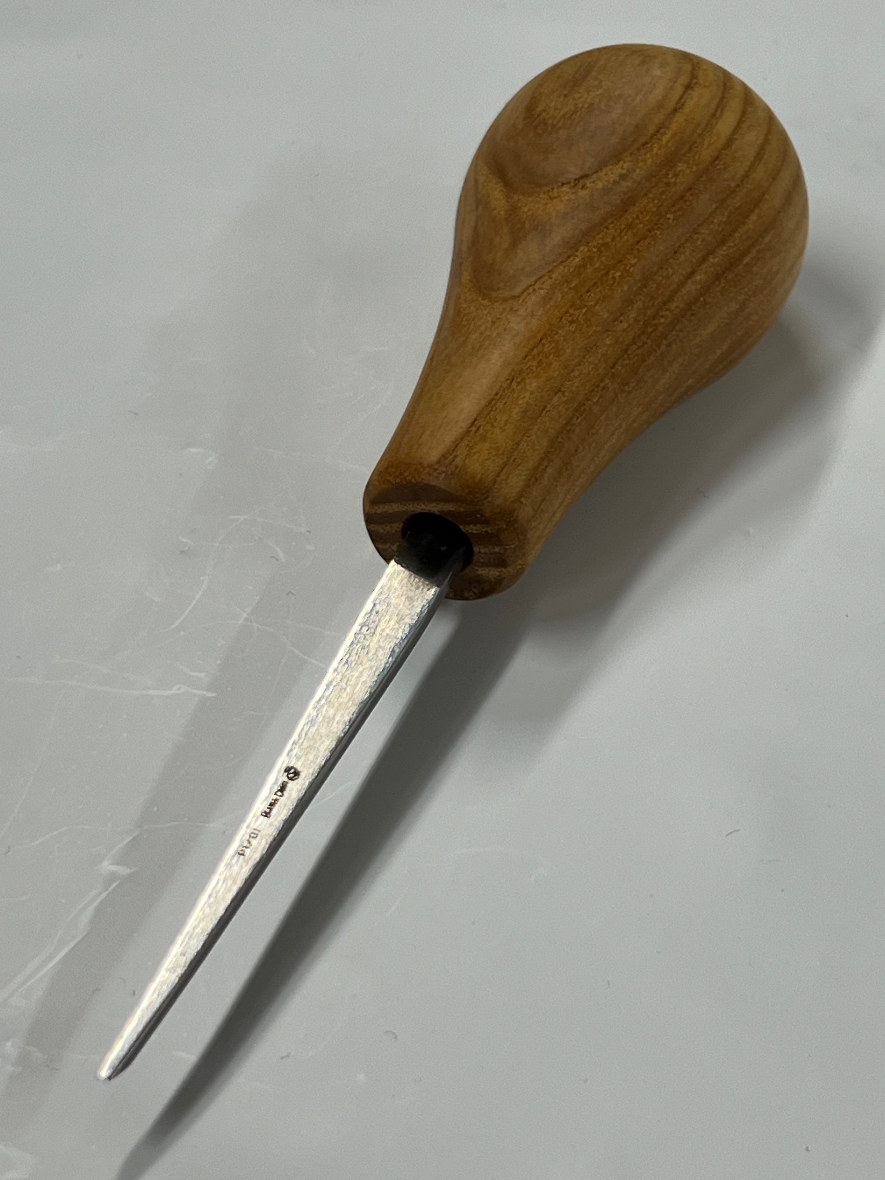 Treskjæringsjern 75x1mm rett flat meisel P1/01 m/kulehåntak