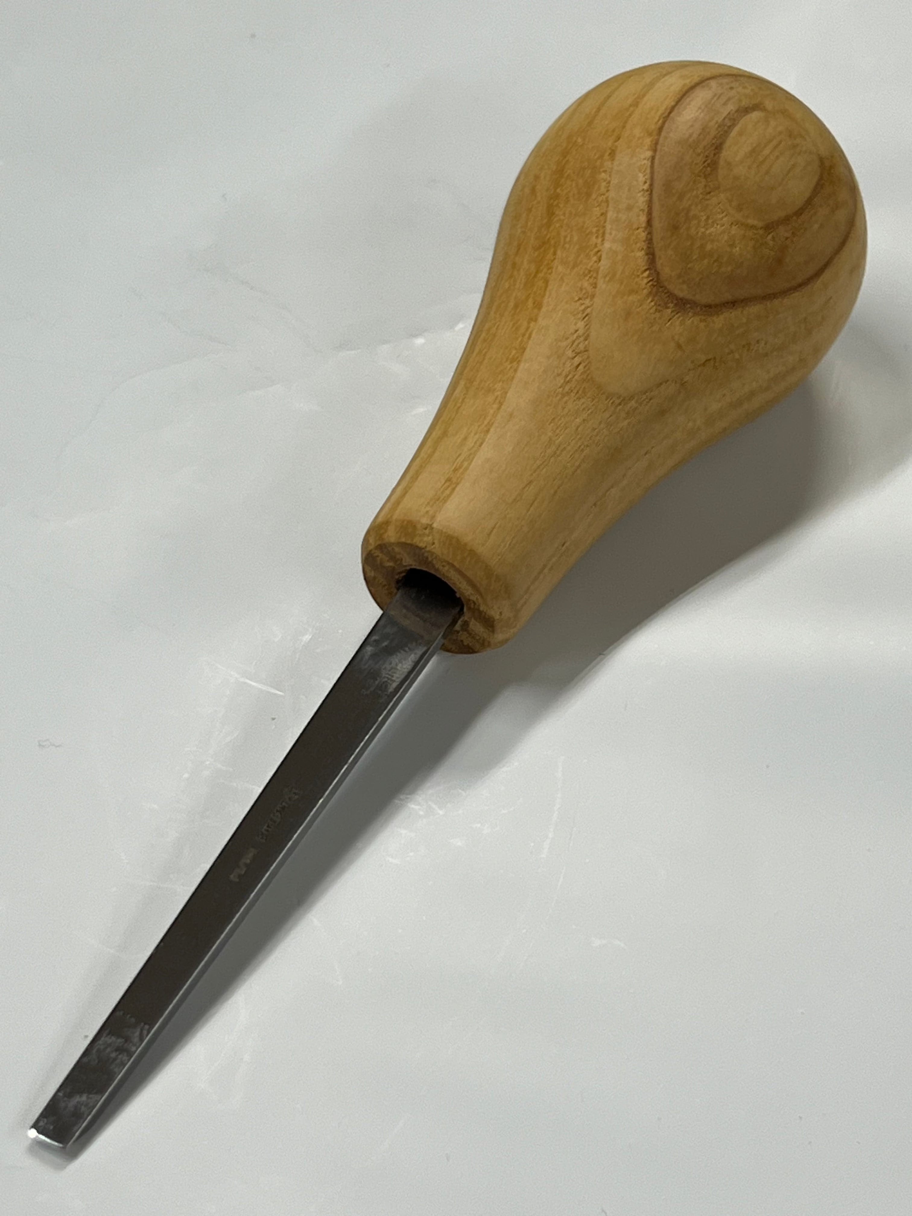 Wood carving iron 75x4mm straight flat chisel P1/04 w/ball handle