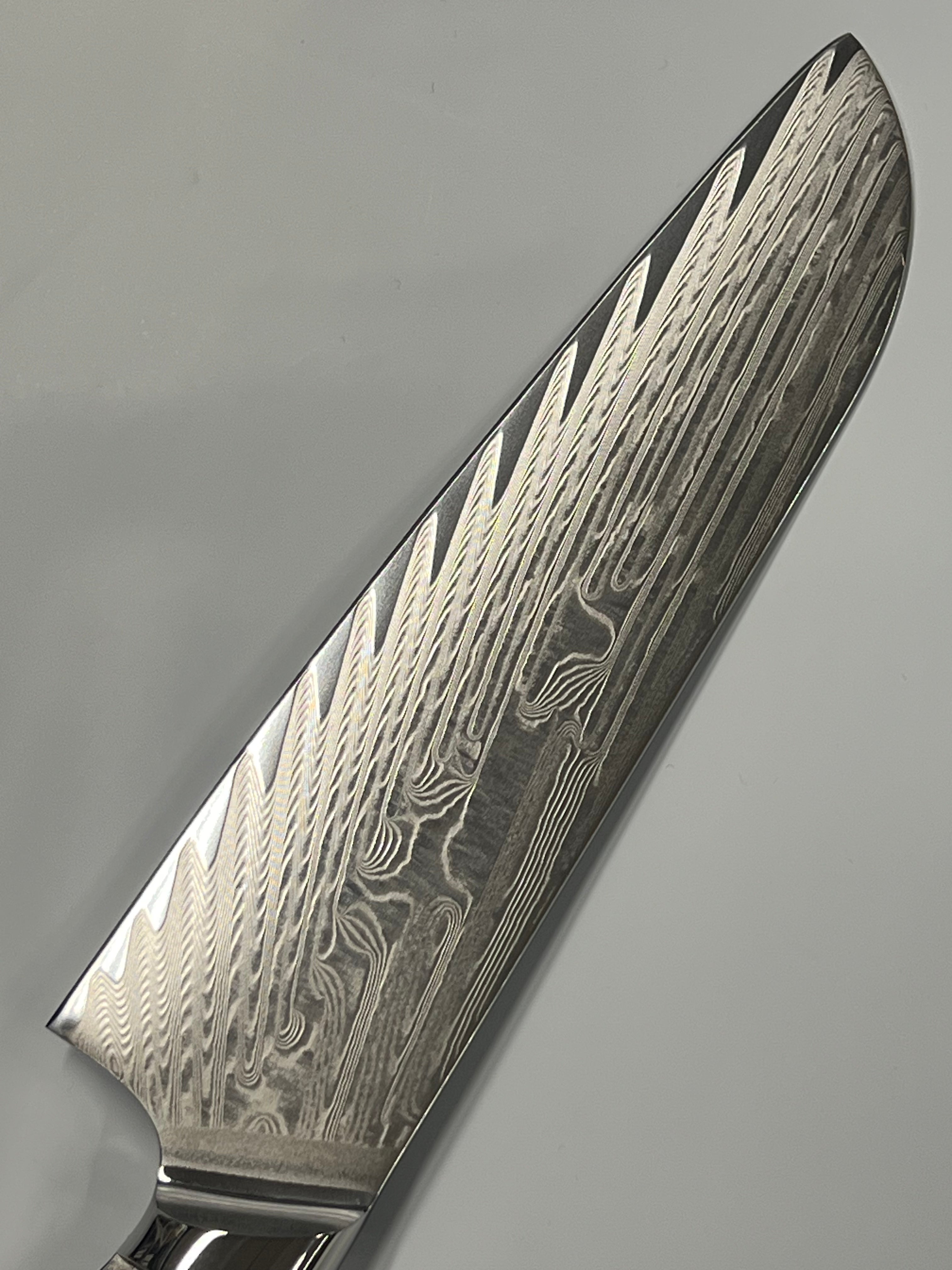 Santoku - VG10 Damask Kokkekniv 8" fulltange med holker