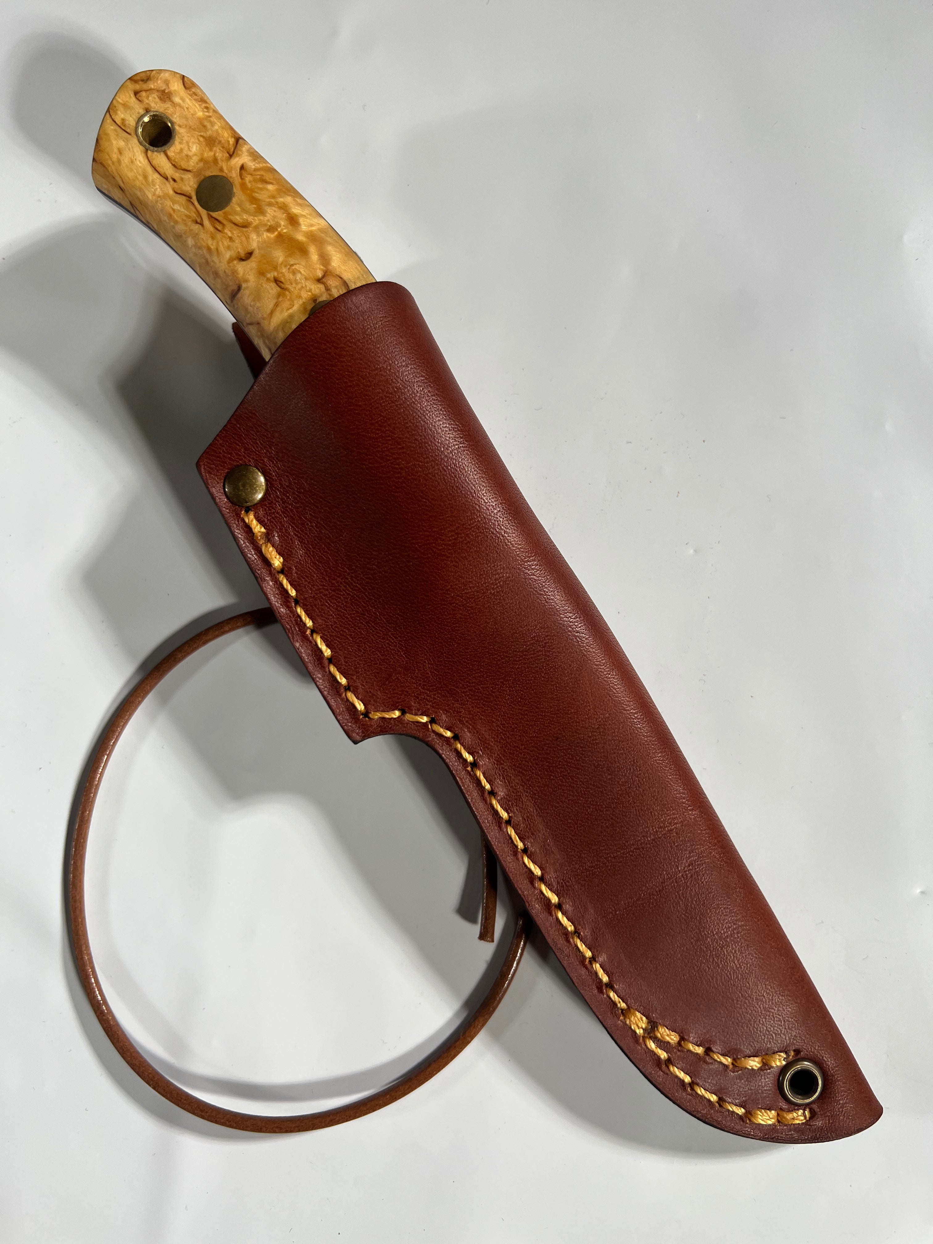 Casstrom No. 10 SFK Kniv med lærslire og lærlanyard