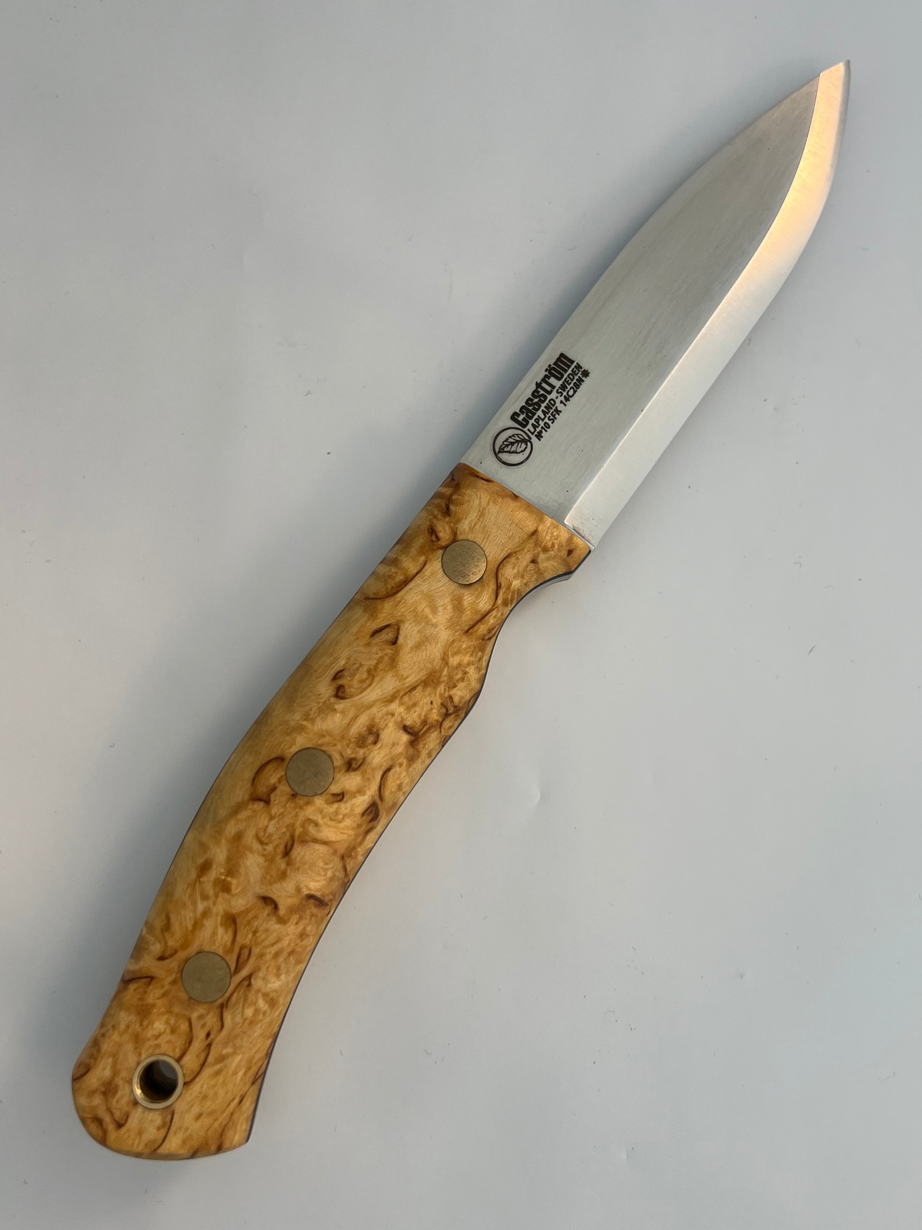 Casstrom No. 10 SFK Kniv med lærslire og lærlanyard