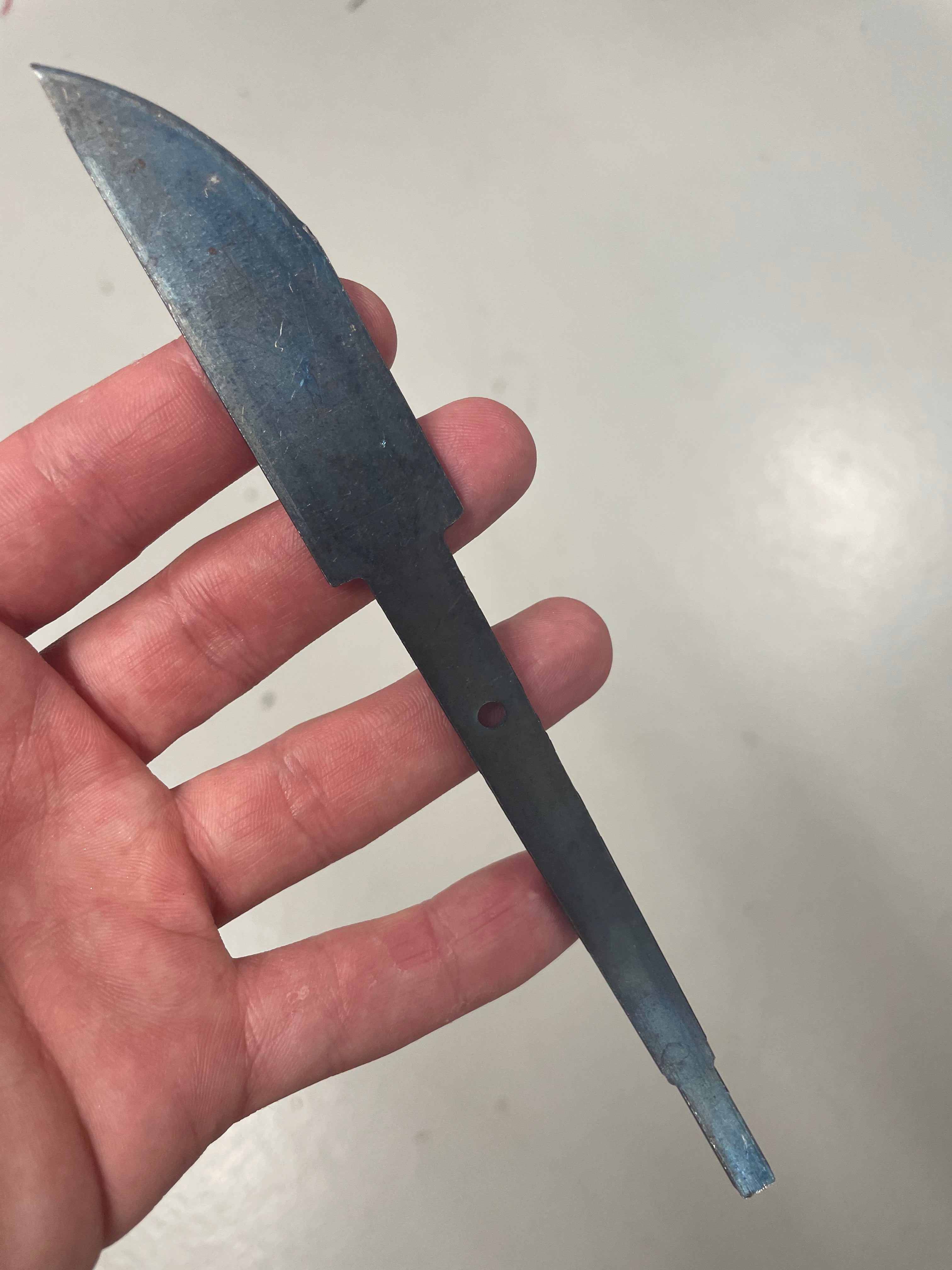 Knivblademne 75mm Herdet uslipt