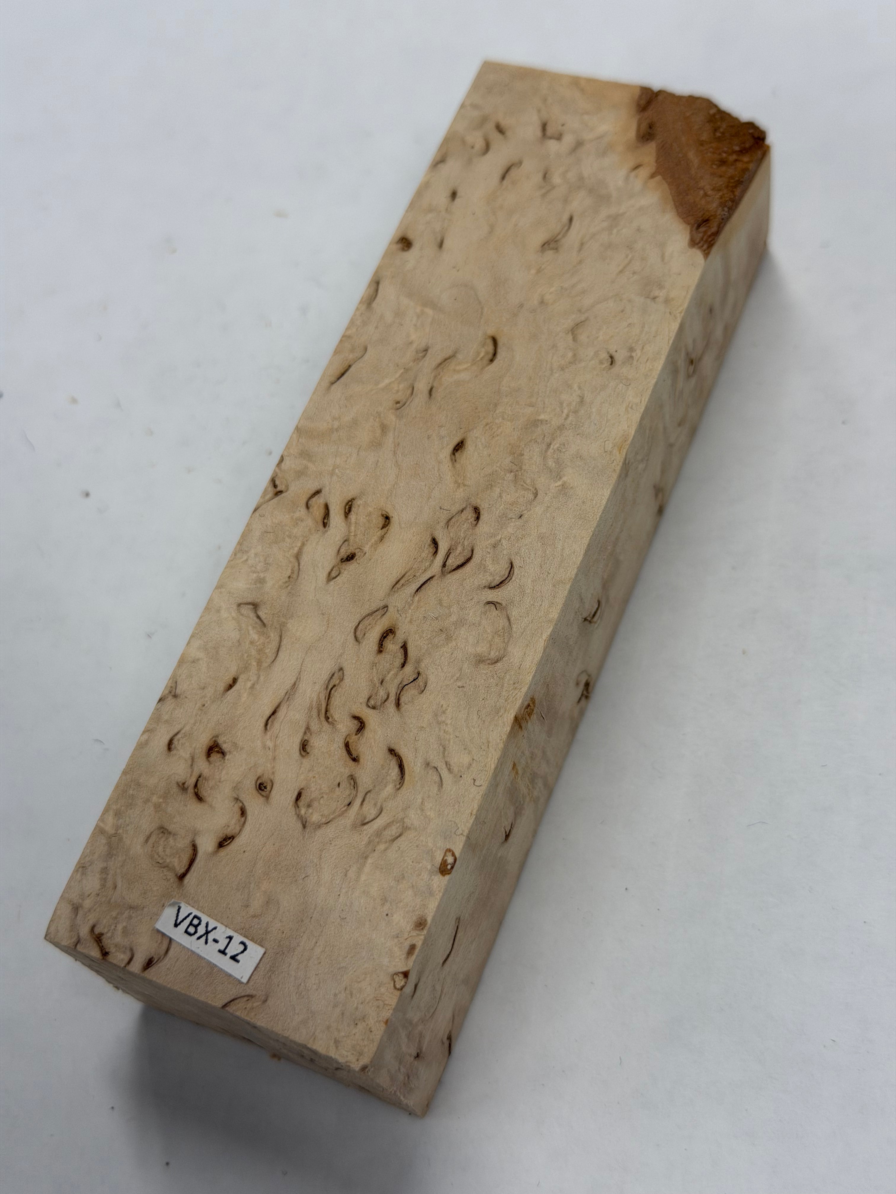 Valbjørk masur birch VBX-12; 28x39x123mm