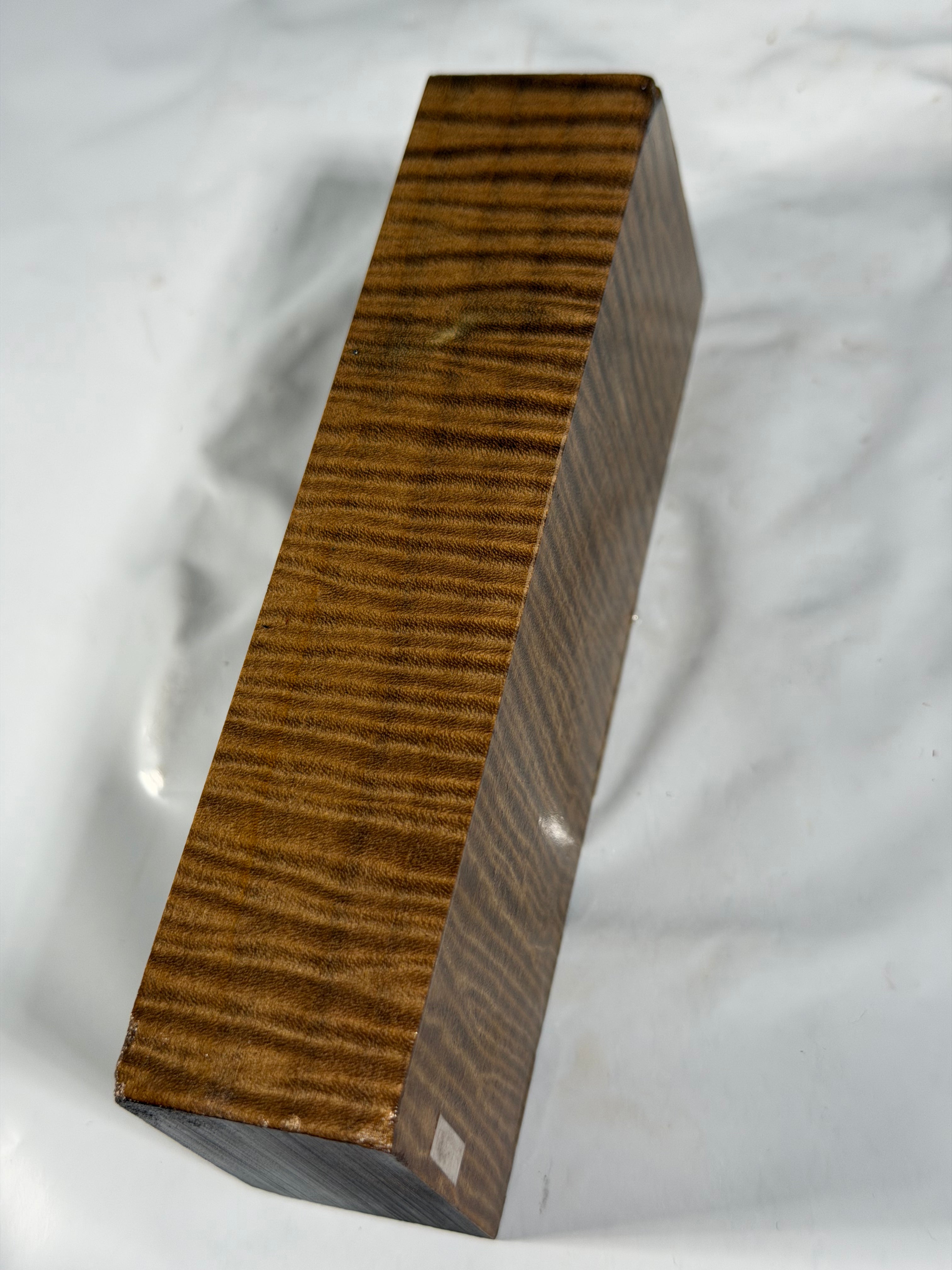 Stabilized shaft blank wood and green resin block B-72