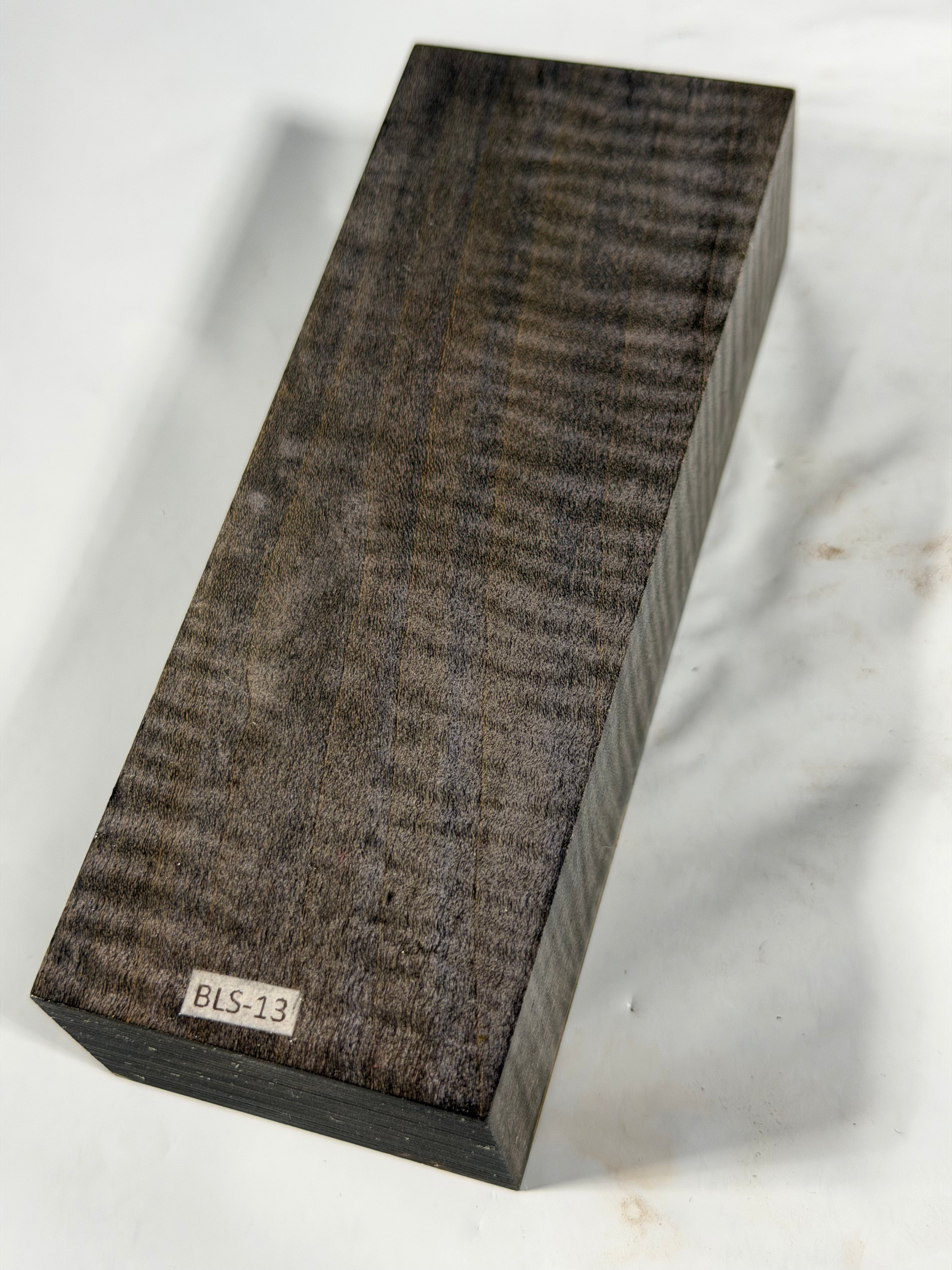Stabilized shaft blank wood and green resin block B-72