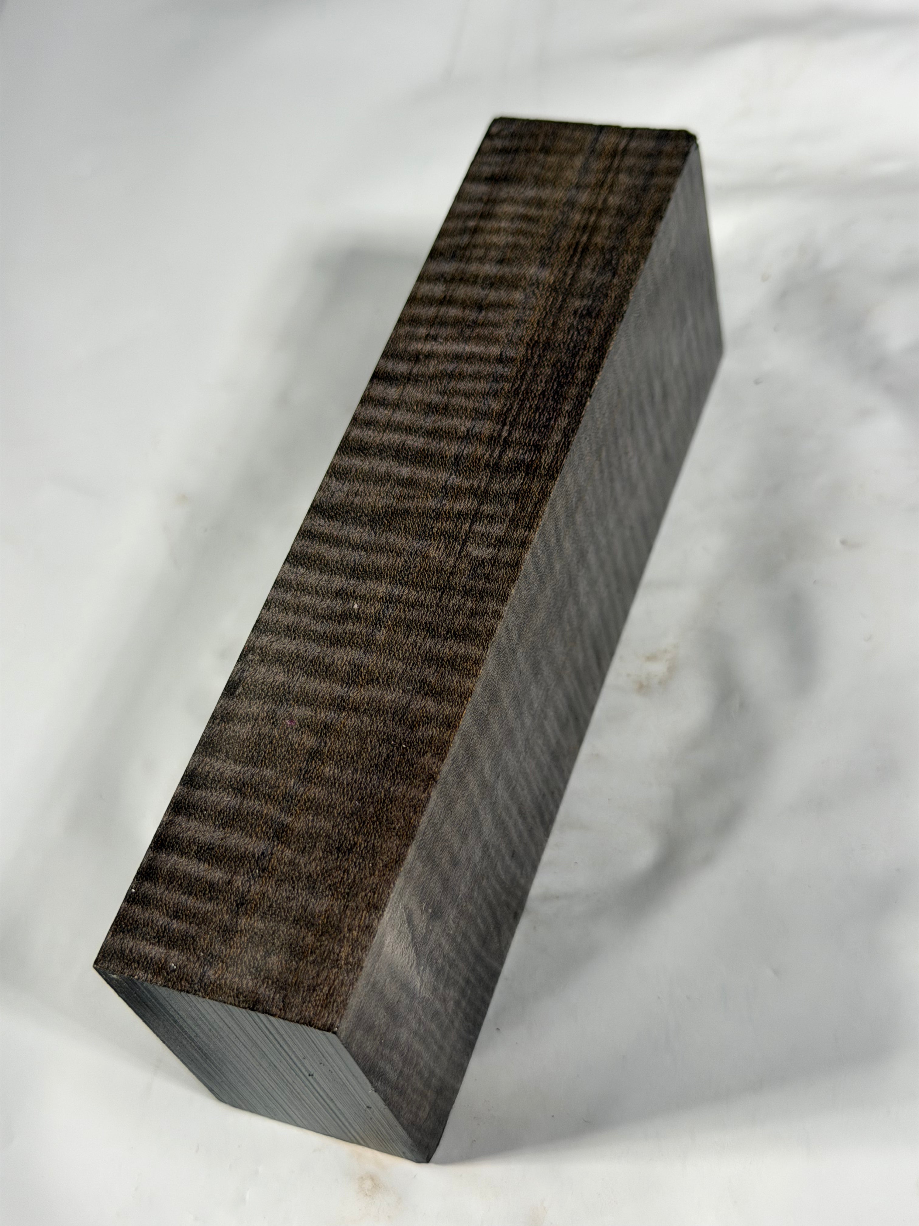 Stabilized shaft blank wood and green resin block B-72