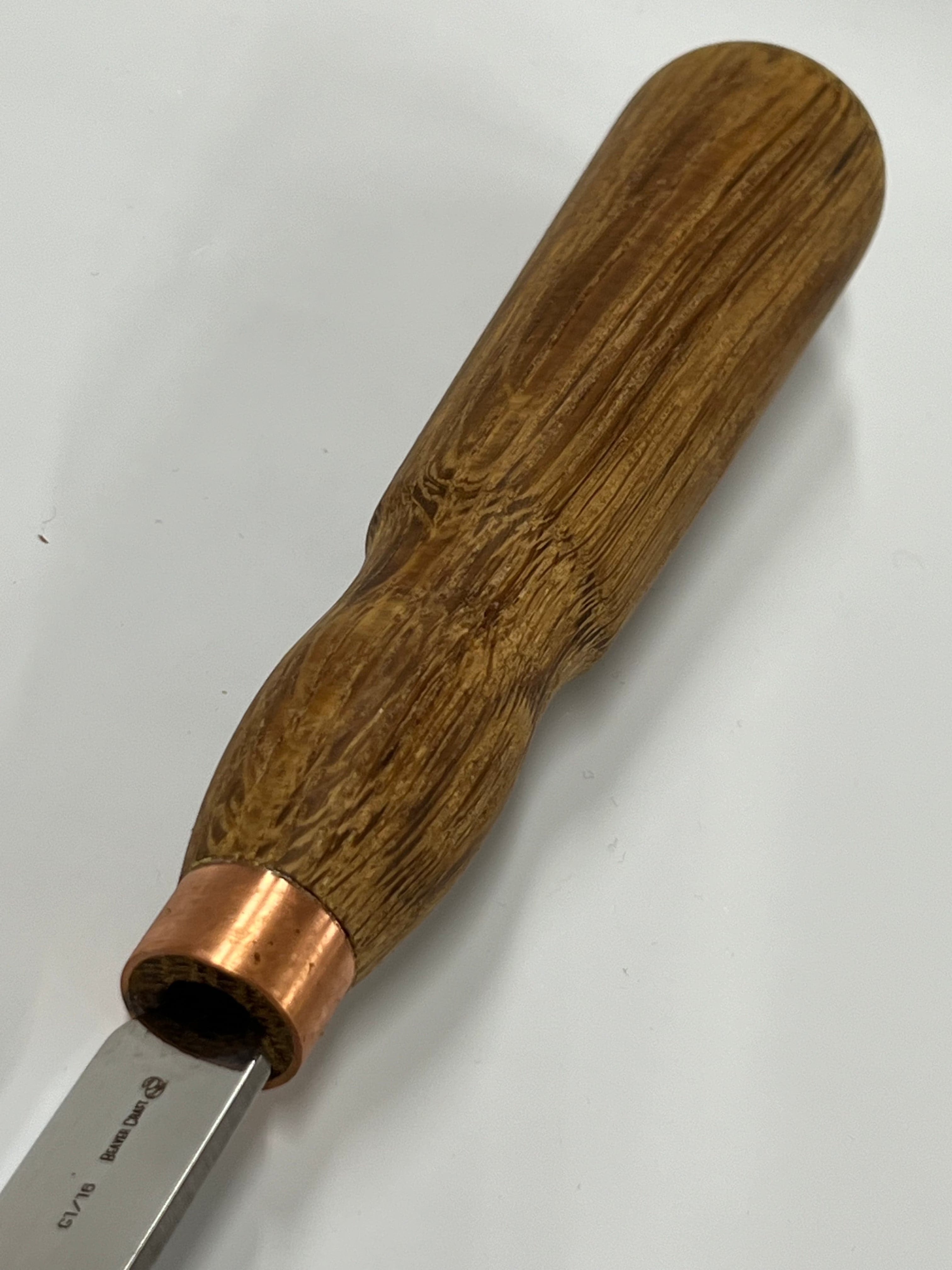 Treskjæringsjern 130x16mm rett flat meisel
